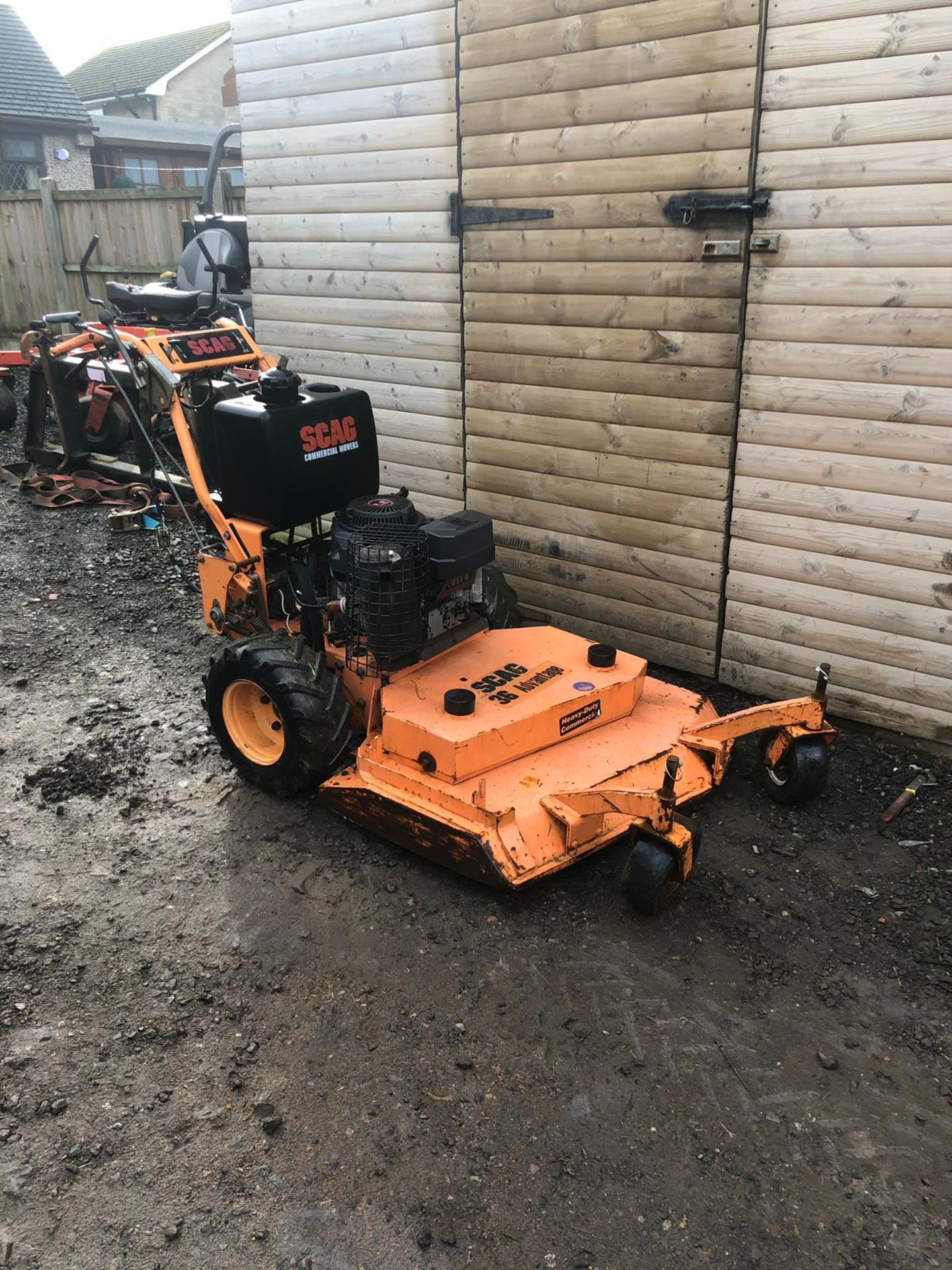 SCAG 36 INCH WALK BEHIND MOWER, RUNS WORKS AND CUTS *NO VAT*