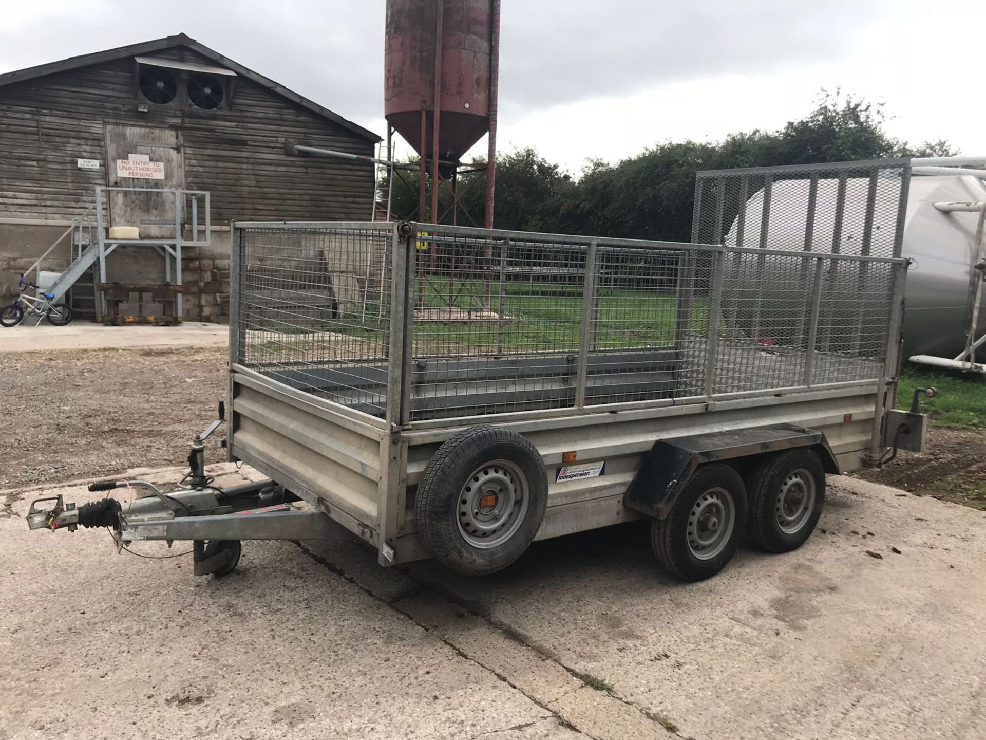 INDESPENSION TWIN AXLE CAGE TRAILER, REMOVABLE SIDES *PLUS VAT* - Bild 3 aus 7