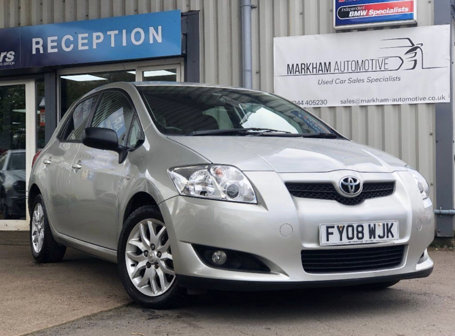 2008/08 REG TOYOTA AURIS T3 VVT-I 1.4 PETROL 5 DOOR HATCHBACK, SHOWING 3 FORMER KEEPERS *NO VAT*