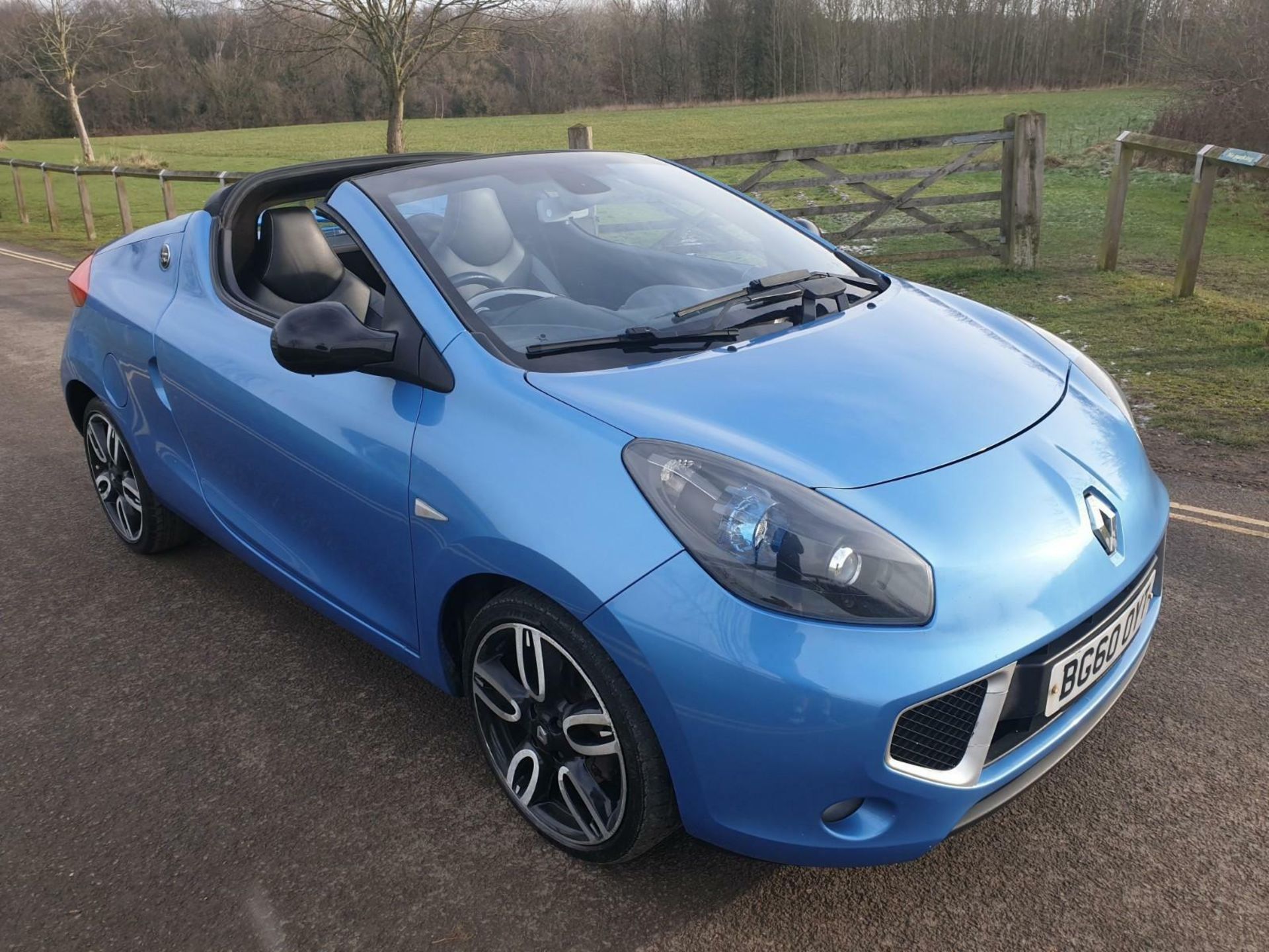 2010/60 REG RENAULT WIND ROADSTER DYNAMIQUE S TCE 1.2 BLUE PETROL CONVERTIBLE *NO VAT* - Image 8 of 12