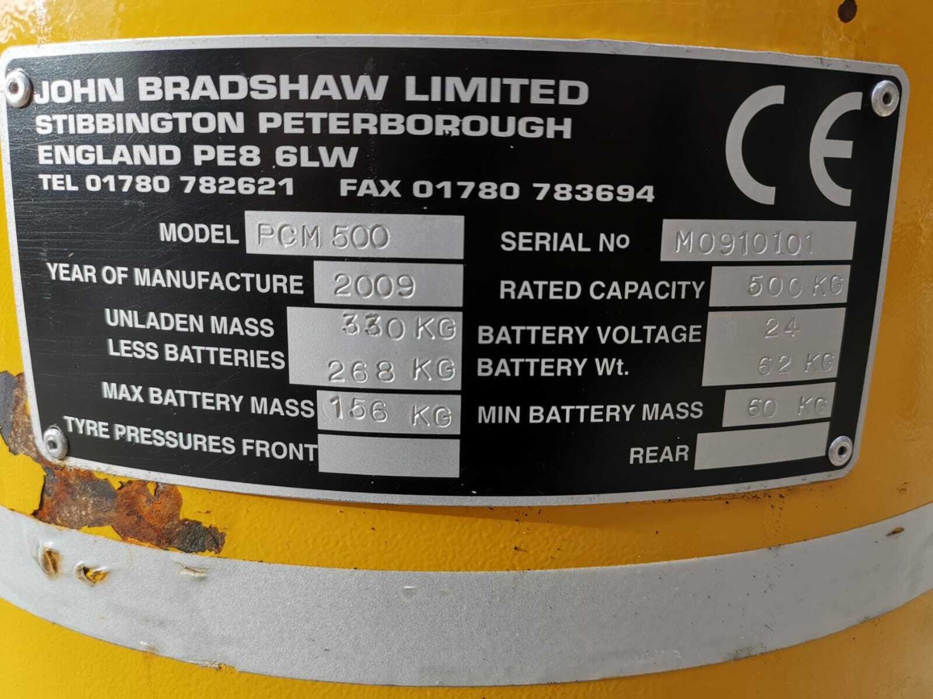 JOHN BRADSHAW LTD TUG, MODEL:PCM500 *PLUS VAT* - Image 6 of 7