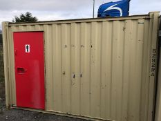 SMALL TOILET BLOCK SHIPPING CONTAINER *PLUS VAT*