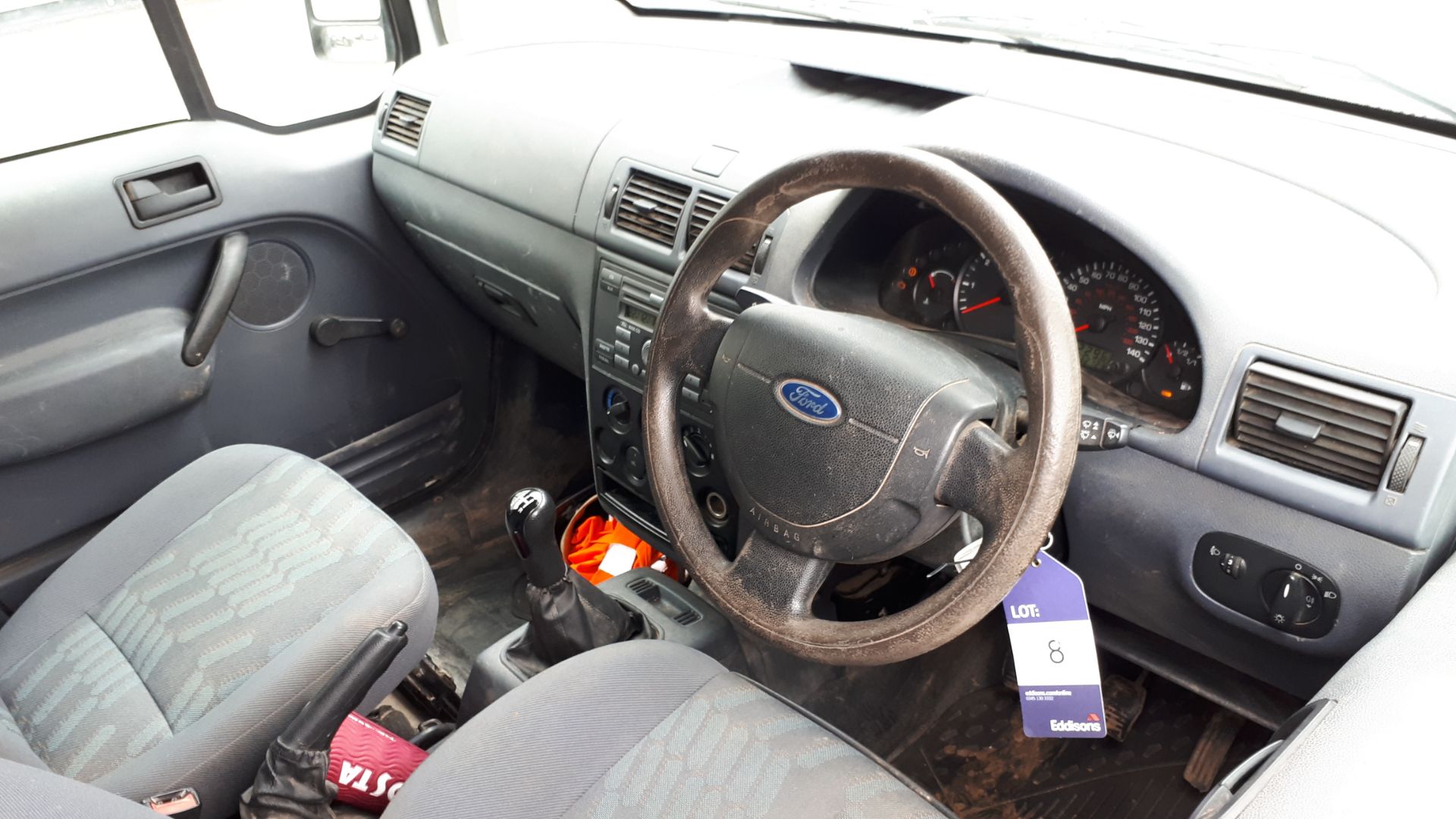 2007/07 REG FORD TRANSIT CONNECT T230 L90 WHITE DIESEL PANEL VAN *PLUS VAT* - Image 9 of 10