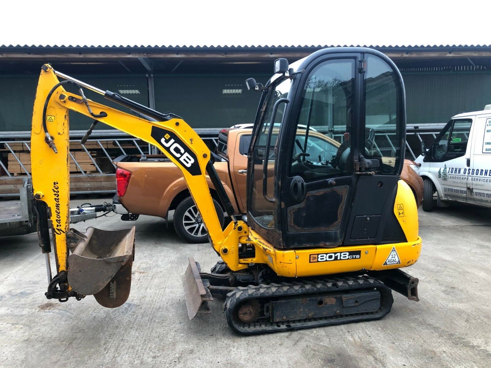 JCB 8018 CTS MINI DIGGER, YEAR 2012, FULL GLASS CAB & HEATER *PLUS VAT* - Image 6 of 6