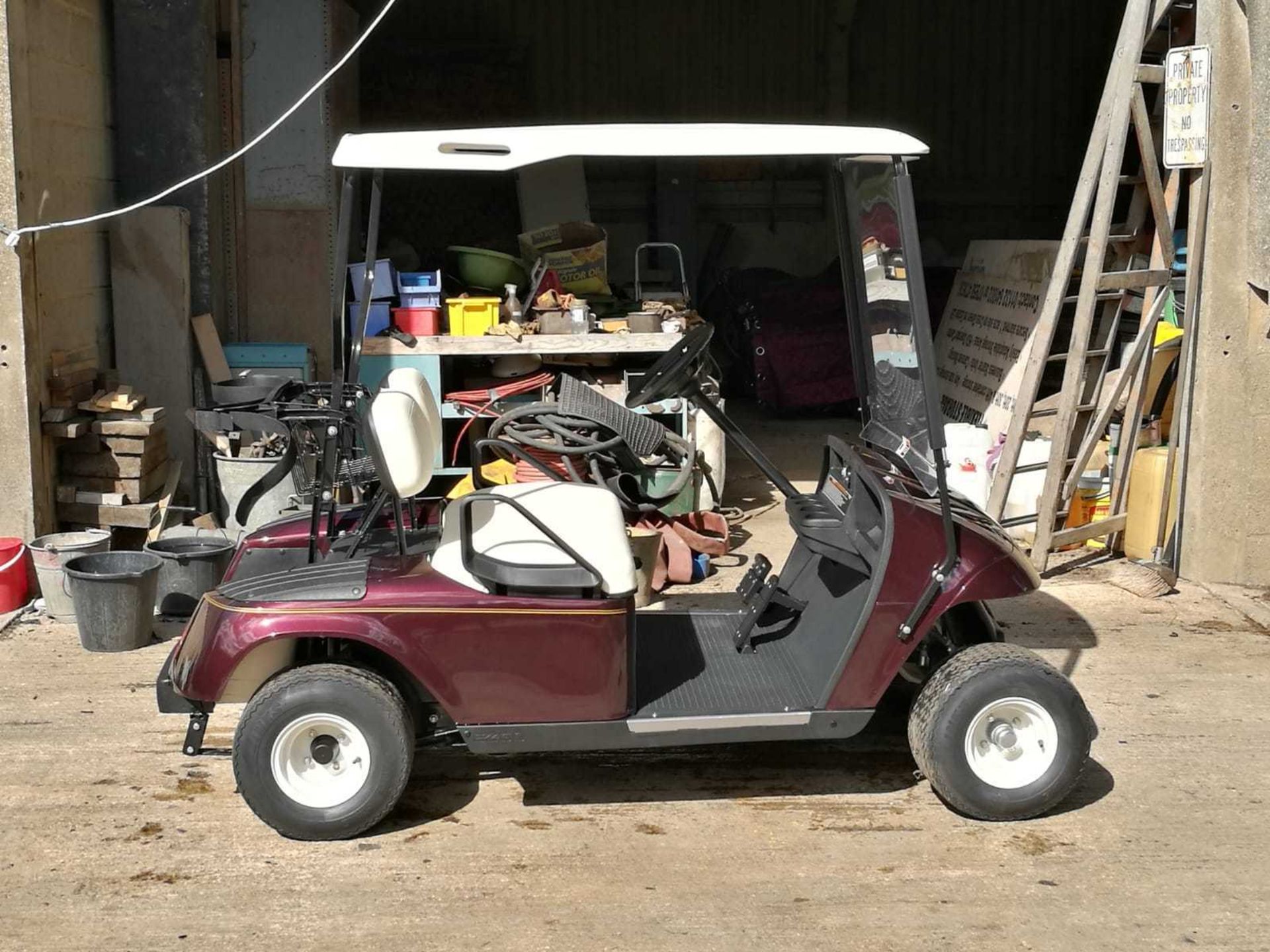 EZGO PETROL GOLF BUGGY, ONLY 0.4 HOURS GENUINE, NEVER USED *PLUS VAT* - Image 6 of 7