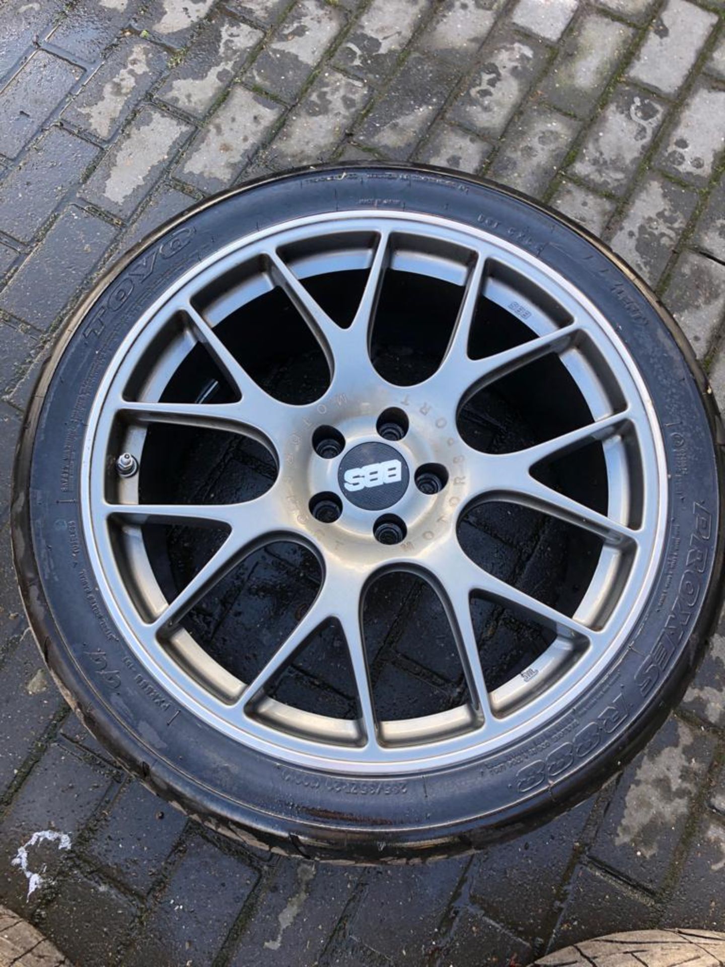 GENUINE BBS CH-R 20" SATIN ANTHRACITE NÜRBURGRING ALLOY WHEELS SET OF 4, TOYO R888 TYRES £3400 NEW - Image 3 of 17
