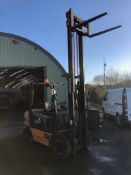 1996 SAMSUNG SF25D 2.5 TON DIESEL FORKLIFT DUPLEX MAST, SIDE SHIFT, STARTS, RUNS AND LIFTS *NO VAT*