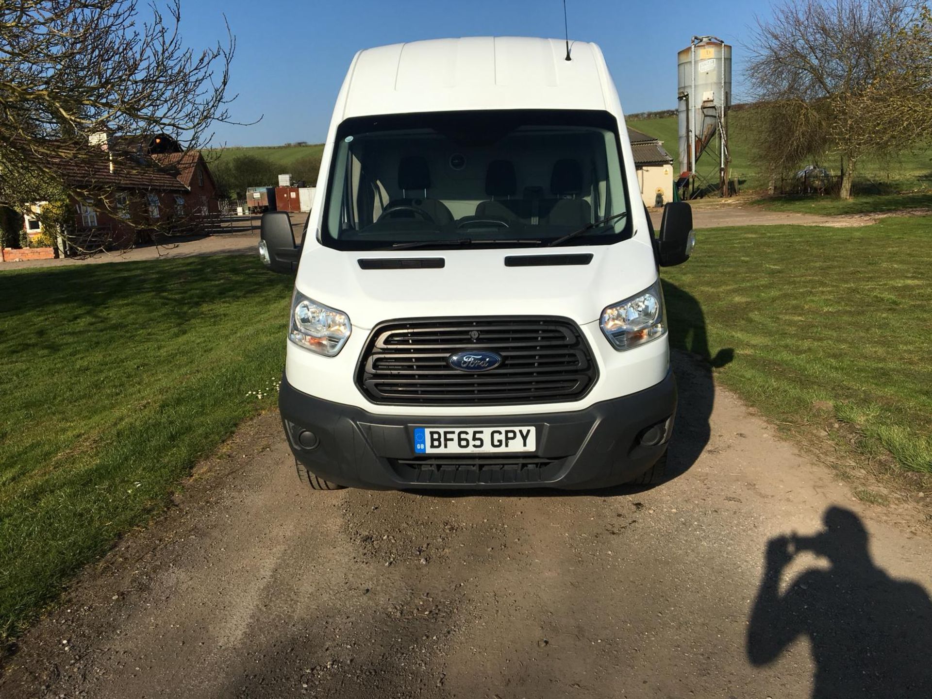 2015/65 REG FORD TRANSIT 350 WHITE 2.2 DIESEL PANEL VAN, SHOWING 0 FORMER KEEPERS *NO VAT* - Image 2 of 11