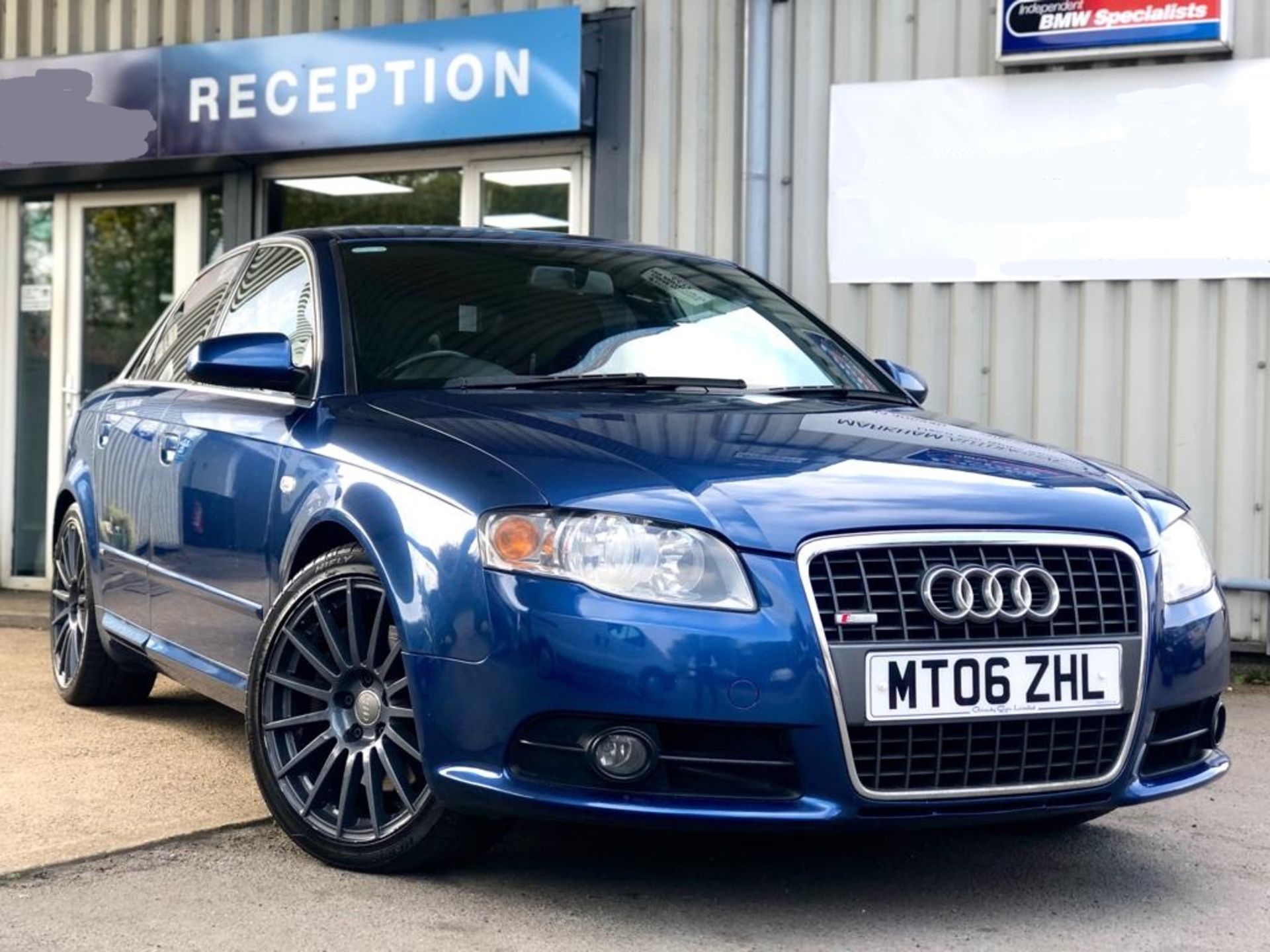 2006/06 REG AUDI A4 SE S LINE 2.0 PETROL BLUE 4 DOOR SALOON, SHOWING 3 FORMER KEEPERS *NO VAT*