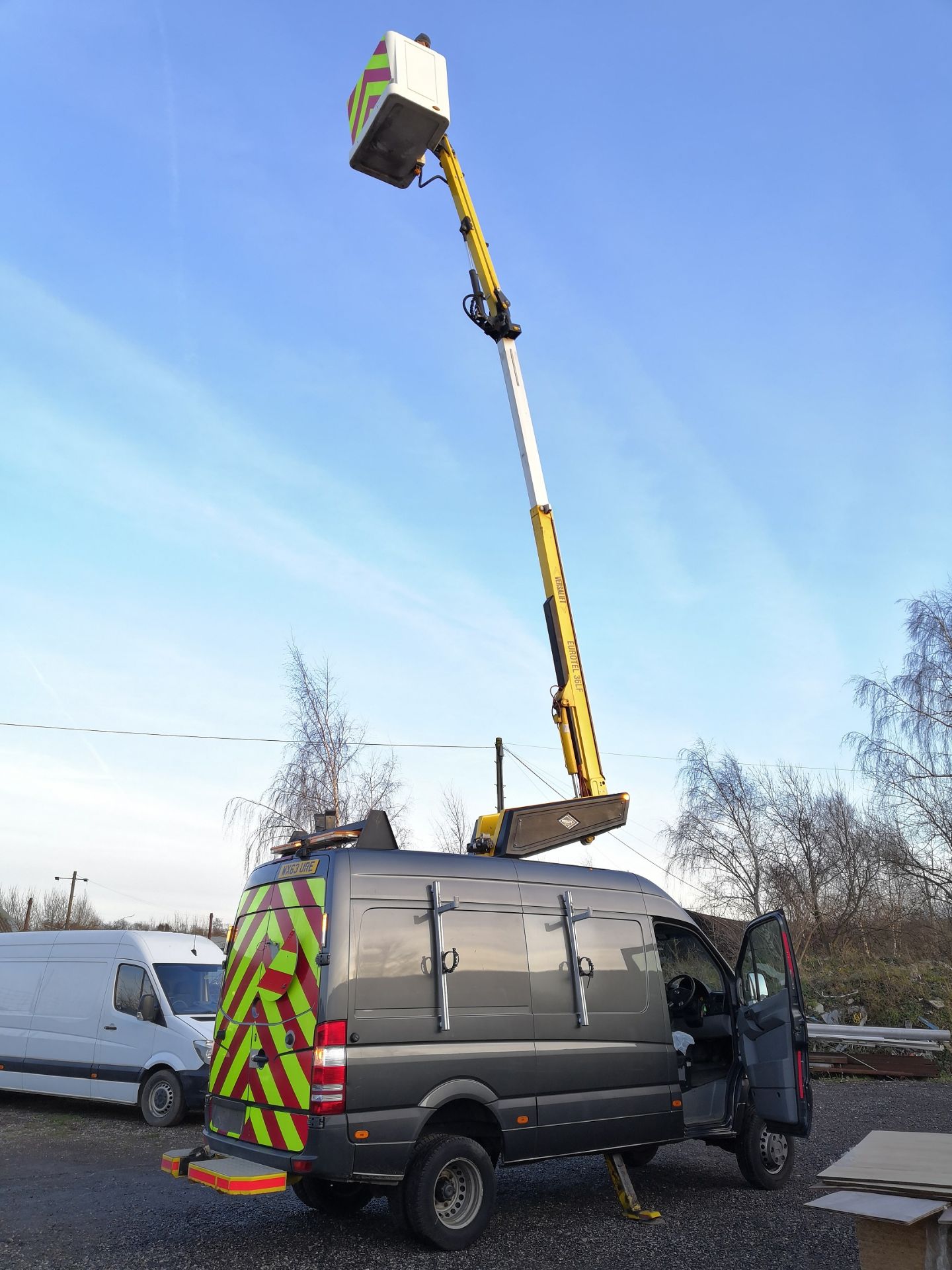 NEW HGV MOT! RARE - 2013/63 REG MERCEDES-BENZ SPRINTER 516 CDI 4X4 4WD CHERRY PICKER *NO VAT* - Image 8 of 57