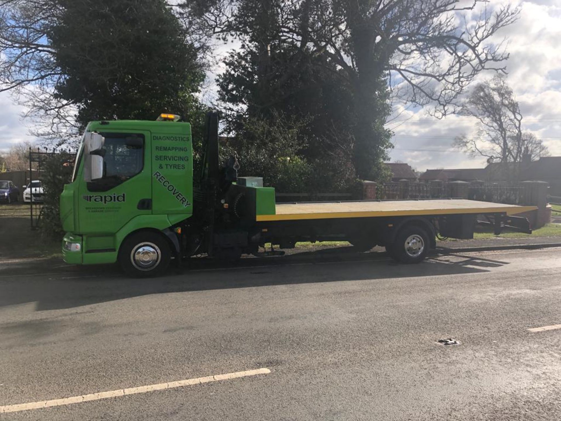 2008/58 REG RENAULT MIDLUM TILT AND SLIDE 21FT BED LENGTH RECOVERY LORRY WITH CRANE *NO VAT* - Image 4 of 30