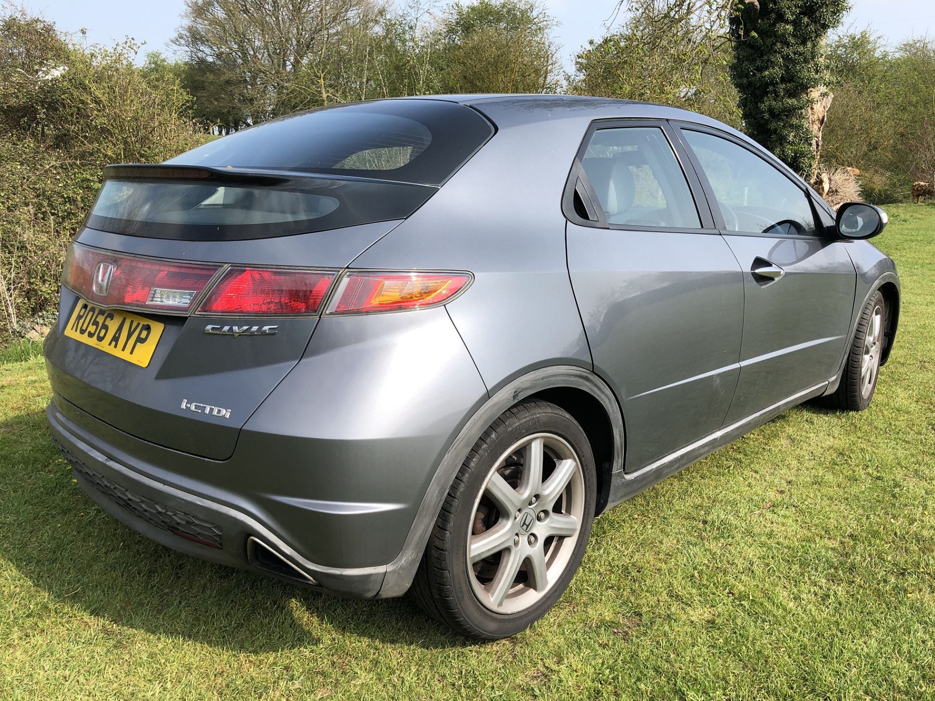 2006/56 HONDA CIVIC EX I-CDTI 2.2 DIESEL SAT NAV GREY 5 DOOR HATCHBACK *NO VAT* - Image 6 of 21