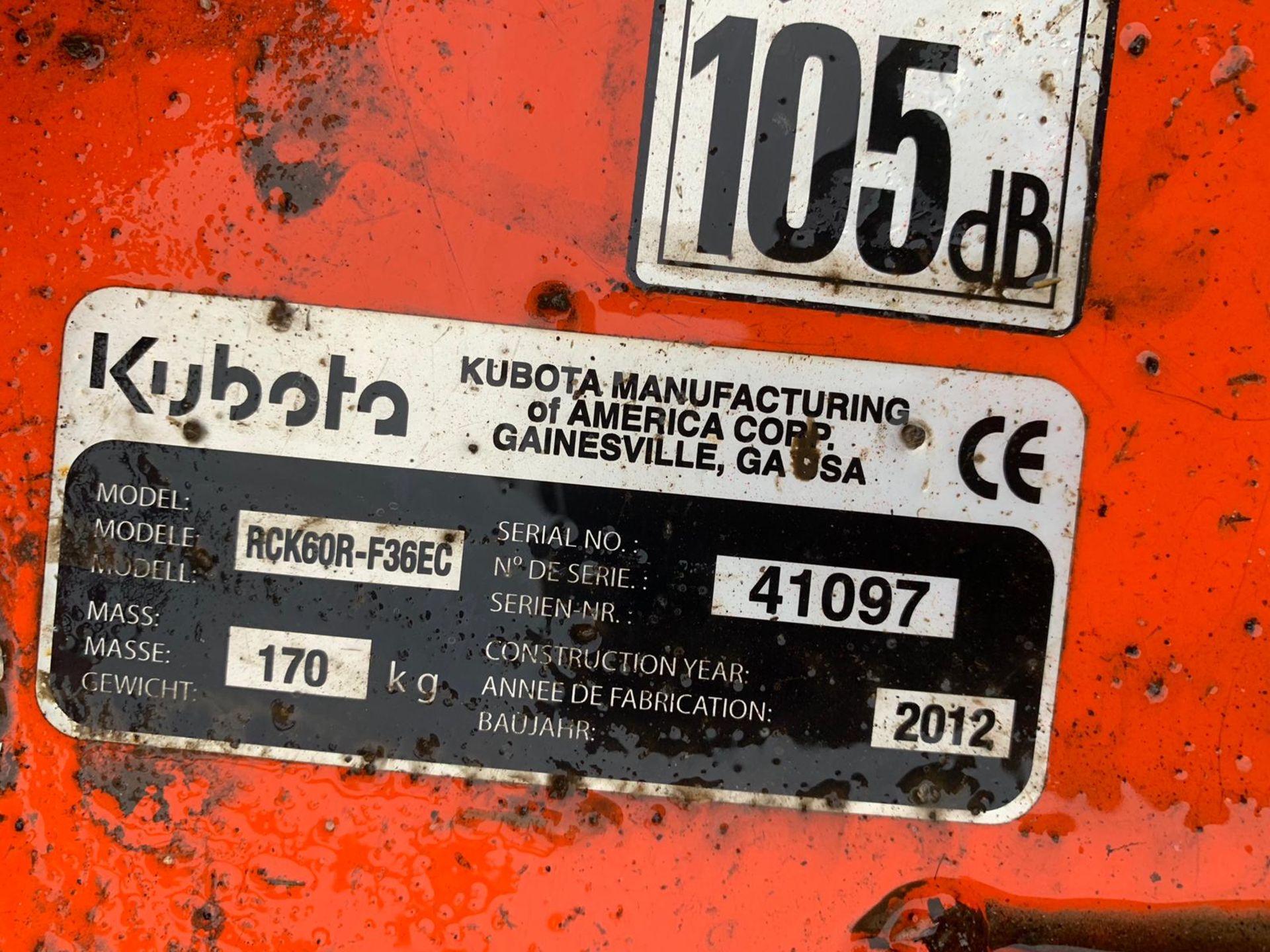 2012/ 2013 REG KUBOTA F2880 FRONT CUT RIDE ON DIESEL LAWN MOWER *PLUS VAT* - Image 10 of 10