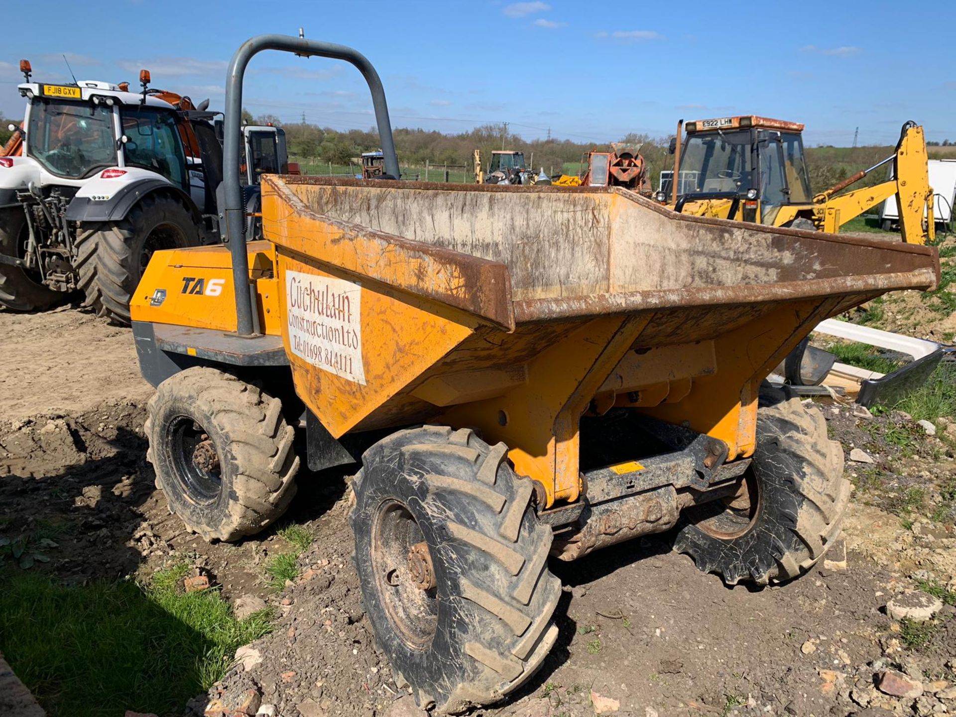 2010 TEREX TA6 STRAIGHT TIP 6 TONNE DUMPER *PLUS VAT* - Image 2 of 13