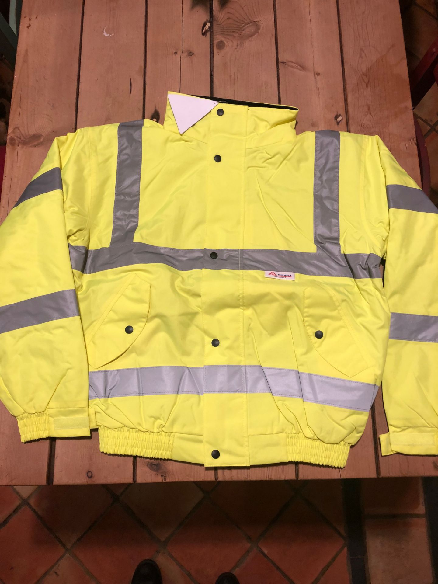 HI VIZ BOMBER JACKET UNISEX BRAND NEW SIZE LARGE