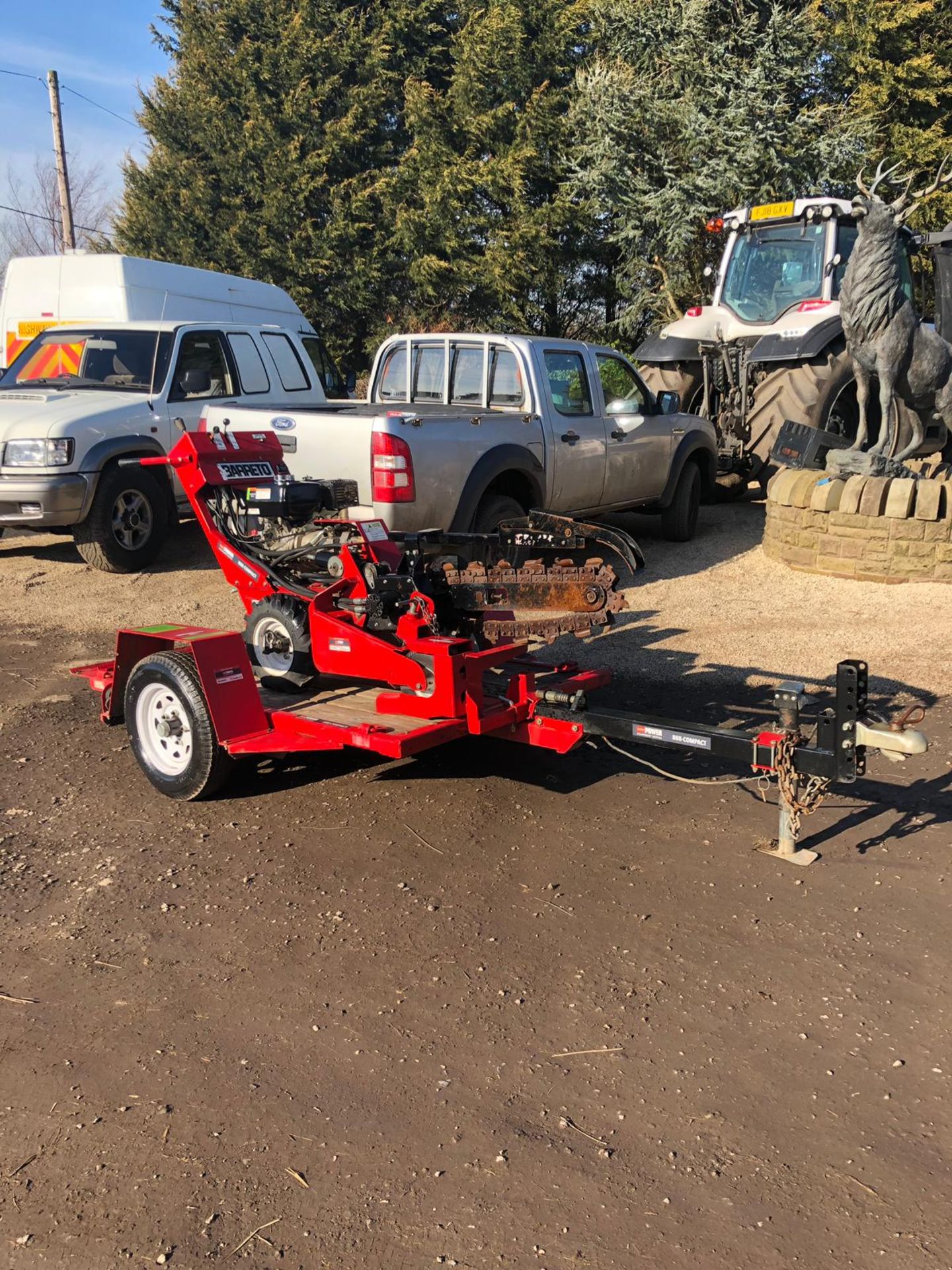 BARRETO 888 COMPACT TRENCHER /TRAILER ONLY 52 HOURS RUNS AND WORKS *PLUS VAT* - Image 5 of 6