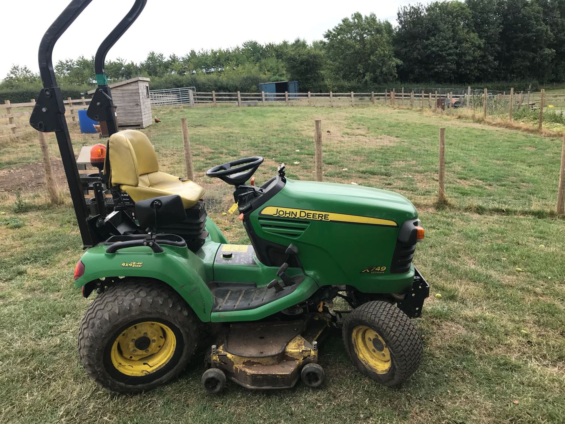 JOHN DEERE X749 ULTIMATE DIESEL, YEAR 2011, 4X4, WHEEL STEER *PLUS VAT*