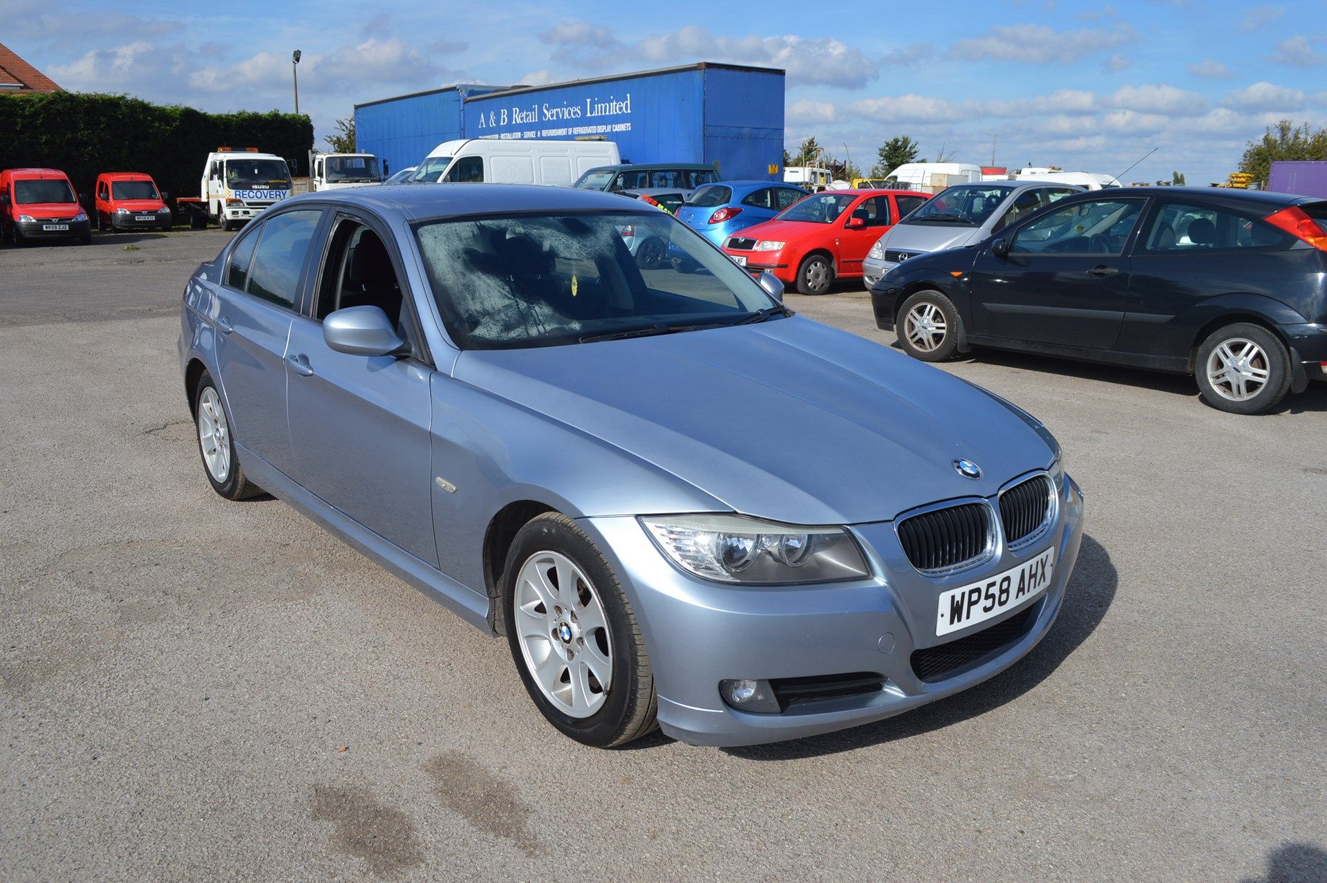 2008/58 REG BMW 318D SE BLUE DIESEL 4 DOOR SALOON, 6 SPEED MANUAL GEARBOX *NO VAT*