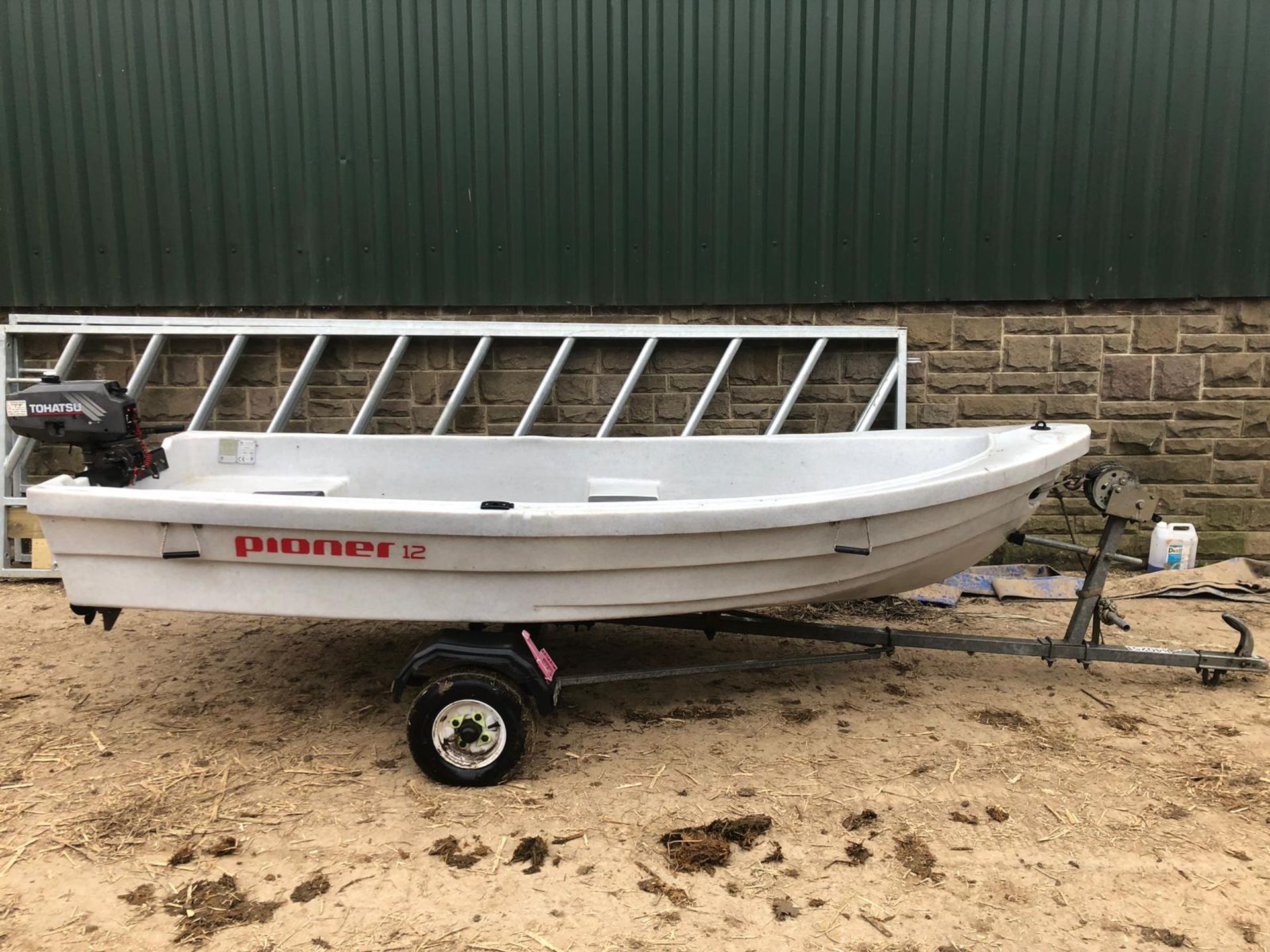 PIONER 12 BOAT WITH TOHATSU OUTBOARD MOTOR IDEAL FOR ANGLERS ON LOCHS, LAKES, RIVERS ETC *PLUS VAT*