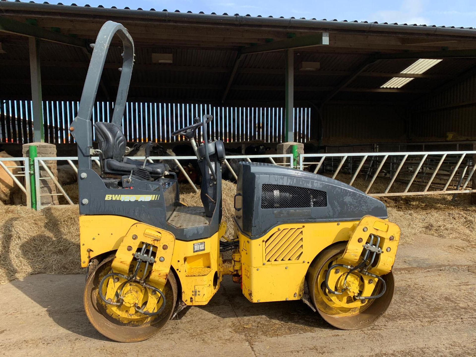 2008 BOMAG BW 120 TWIN DRUM RIDE ON VIBRATING ROLLER *PLUS VAT*