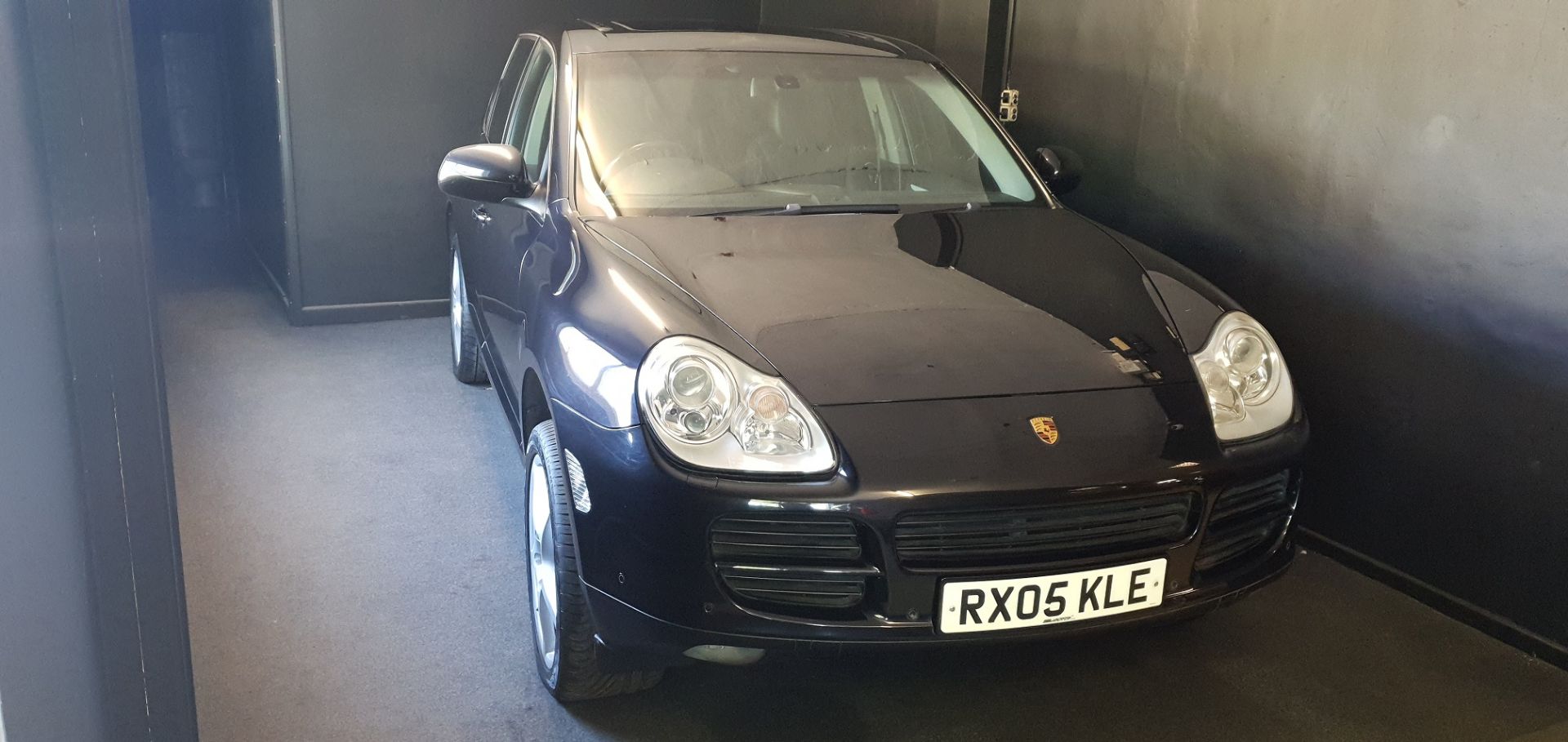 2005/05 REG PORSCHE CAYENNE S TIPTRONIC 4.5L V8 PETROL BLACK, 6 SPEED AUTO, 83K MILES *NO VAT*