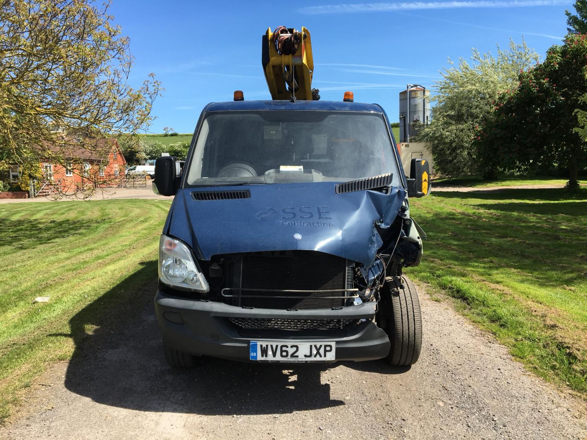 2012/62 REG MERCEDES-BENZ SPRINTER 310 CDI 2.2 DIESEL BLUE CHERRY PICKER PANEL VAN *PLUS VAT* - Image 2 of 14