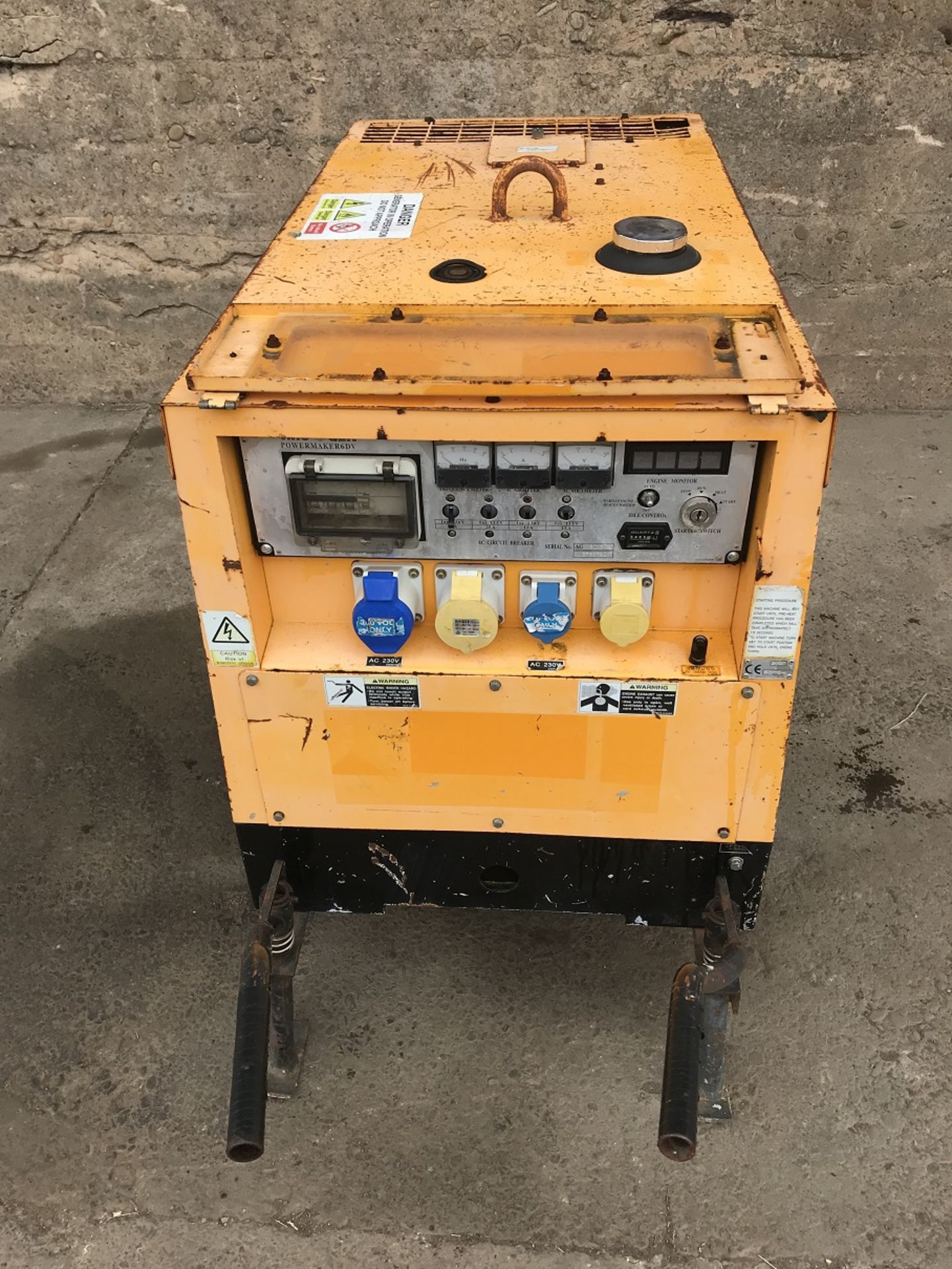 ARC GEN POWERMAKER 6DV GENERATOR, 2 CYLINDER KUBOTA DIESEL ENGINE *PLUS VAT* - Image 2 of 6