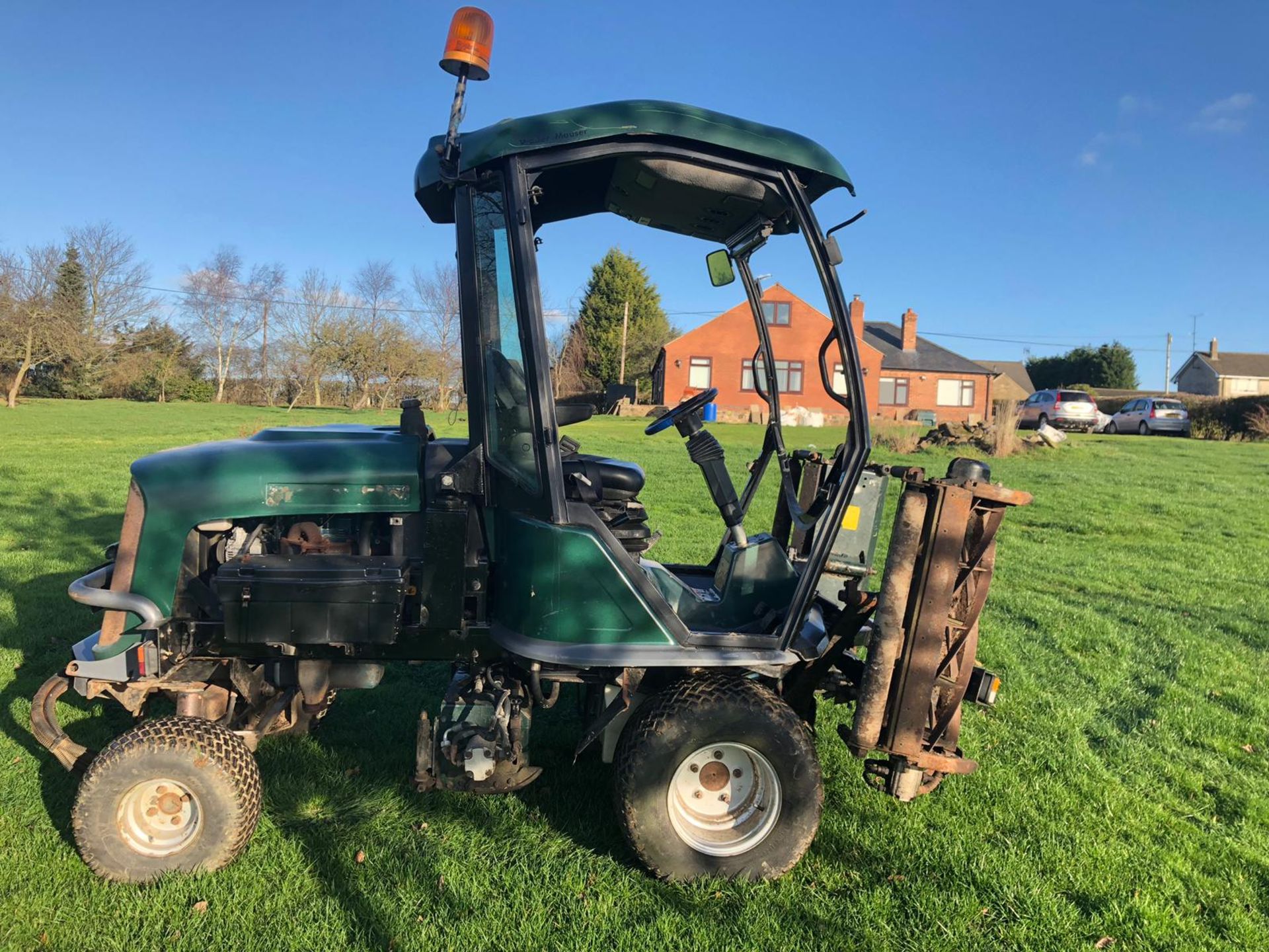 2007/07 REG HAYTER RIDE ON DIESEL LAWN MOWER WITH CAB (NO GLASS) *PLUS VAT*