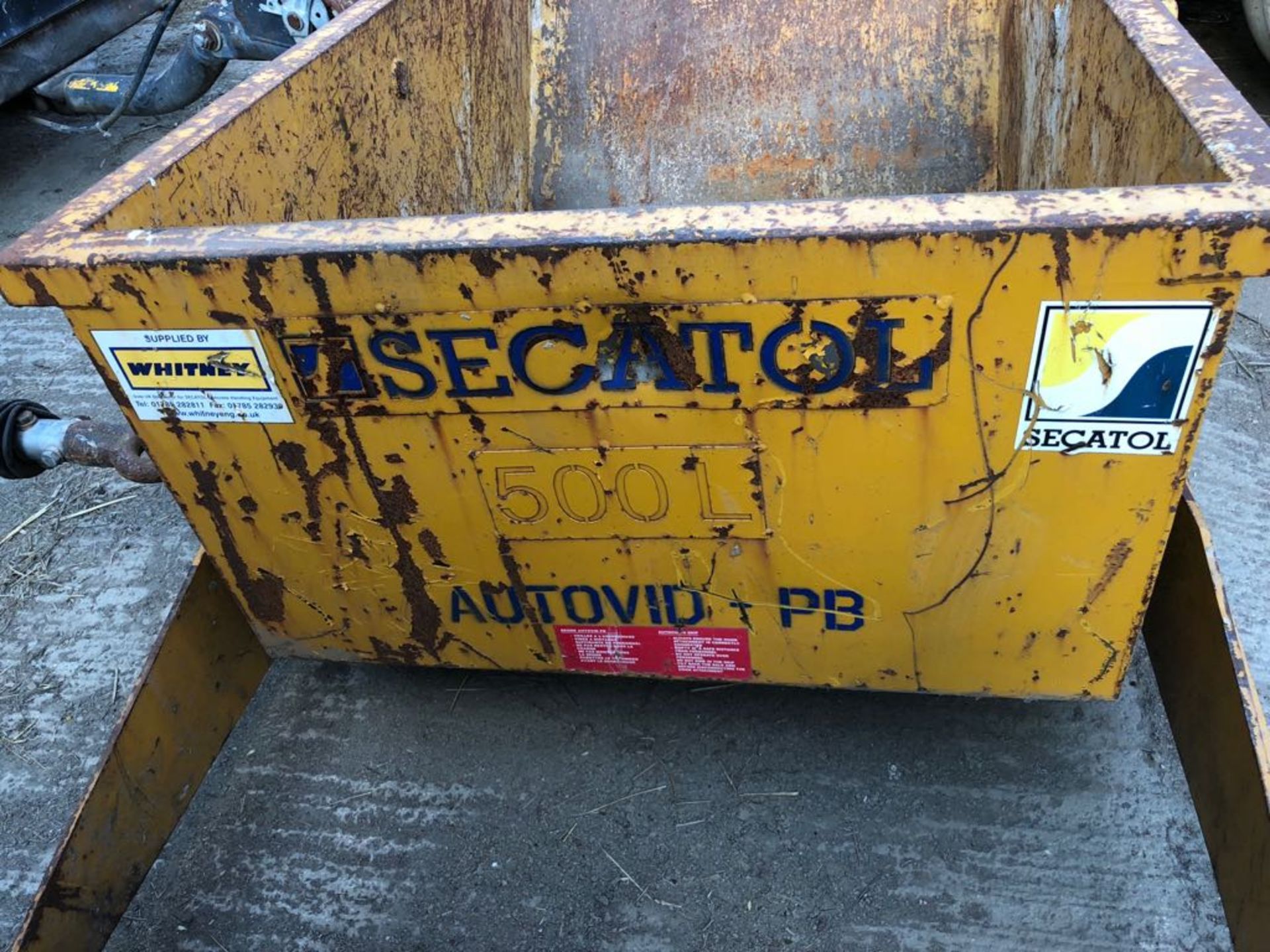 SECATOL AUTOVID 500L BOAT SKIP *PLUS VAT* - Image 3 of 5