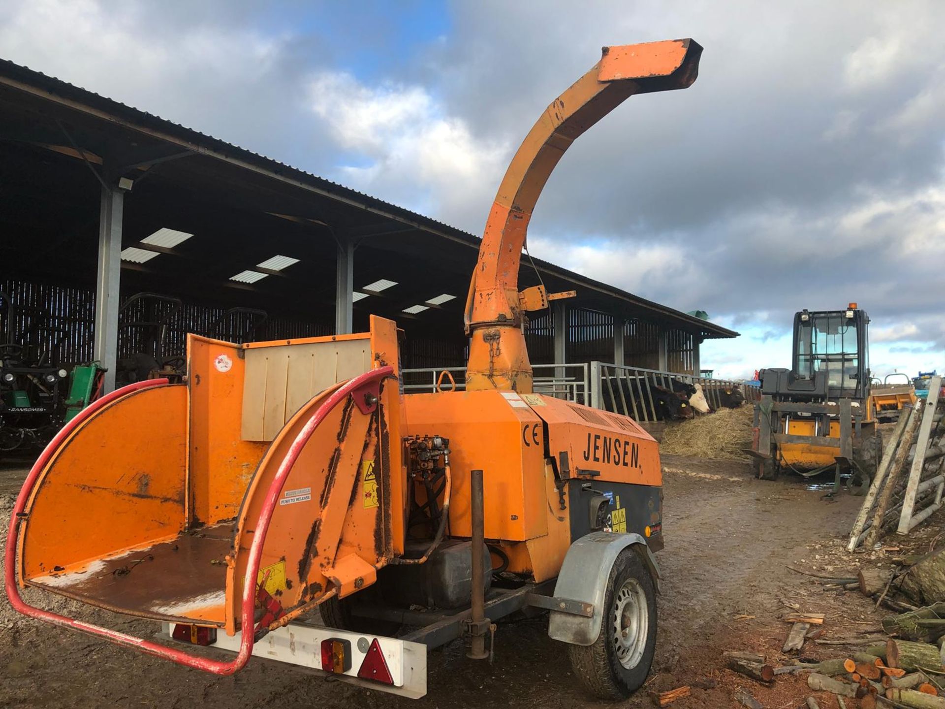 2004 JENSEN SINGLE AXLE TOW-ABLE WOOD CHIPPER *PLUS VAT* - Image 7 of 11