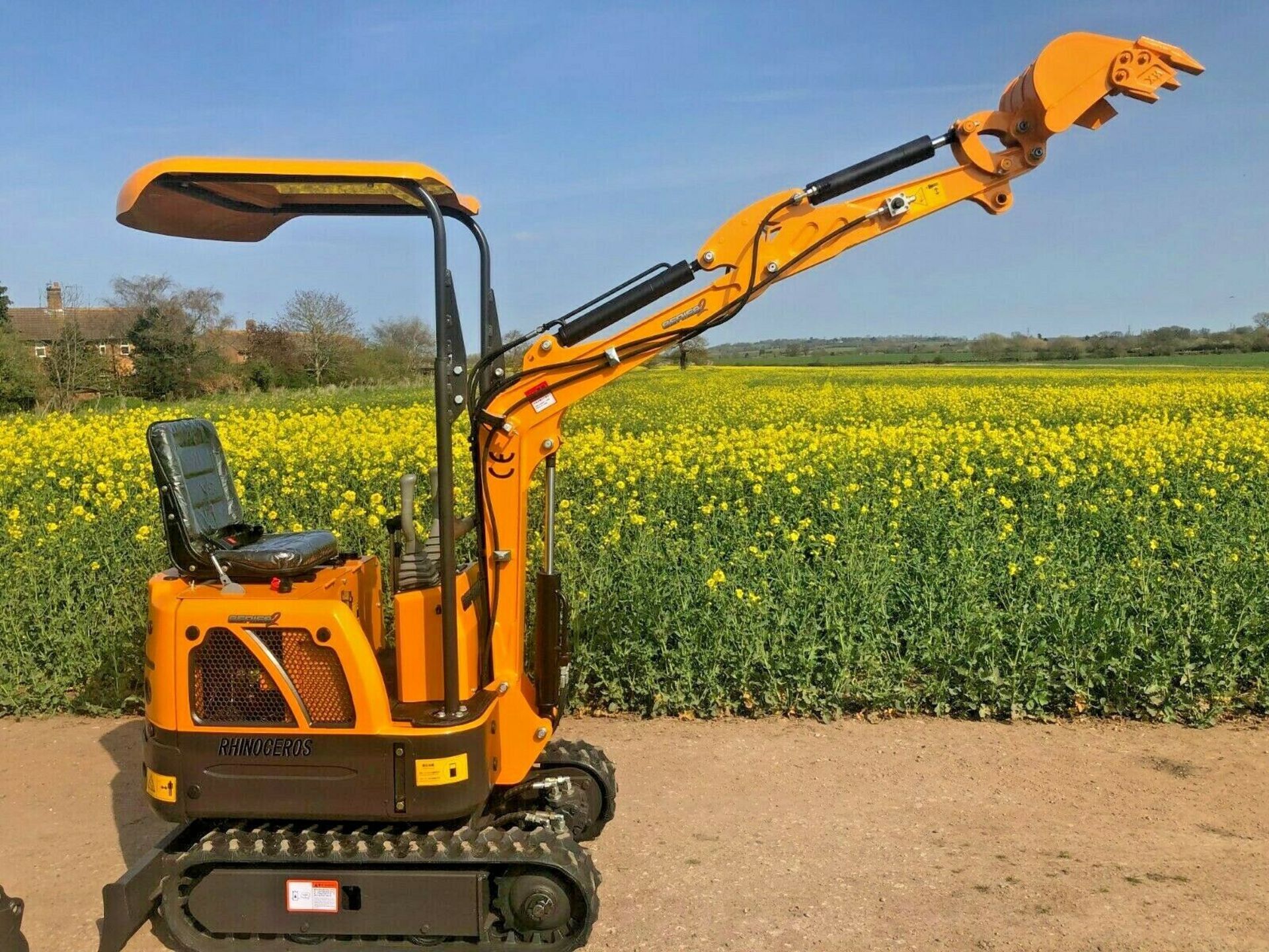 2019 MINI DIGGER EXCAVATOR RHINOCEROS XN08, LATEST MODEL SERIES 2, BRAND NEW, 3 BUCKETS, CE MARKED - Image 8 of 11