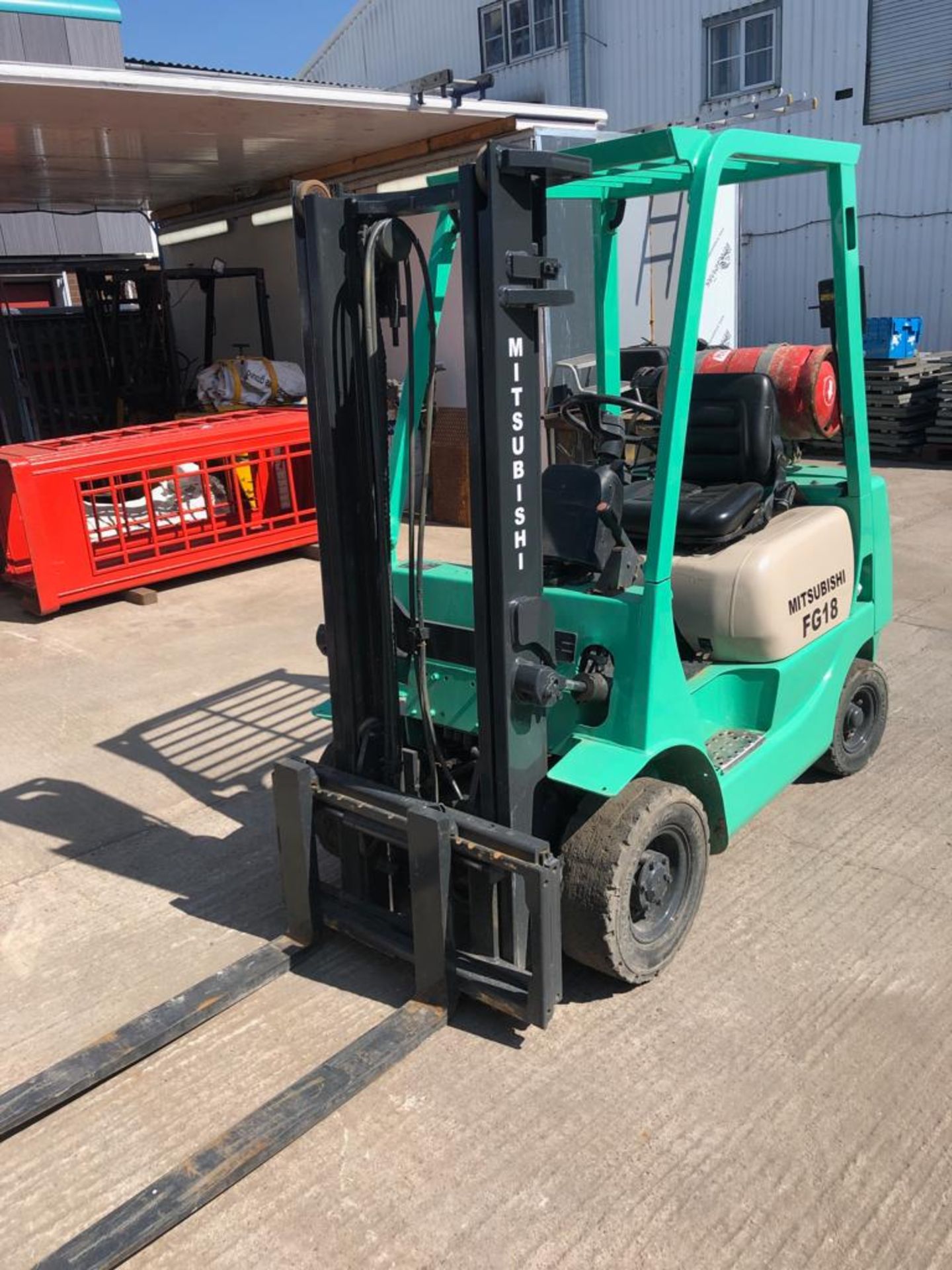 MITSUBISHI FG18 GAS POWERED FORKLIFT 1750KG *NO VAT* - Image 7 of 11