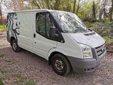 2011/11 REG FORD TRANSIT 85 T280S FWD WHITE 2.2 DIESEL PANEL VAN, SHOWING 2 FORMER KEEPERS