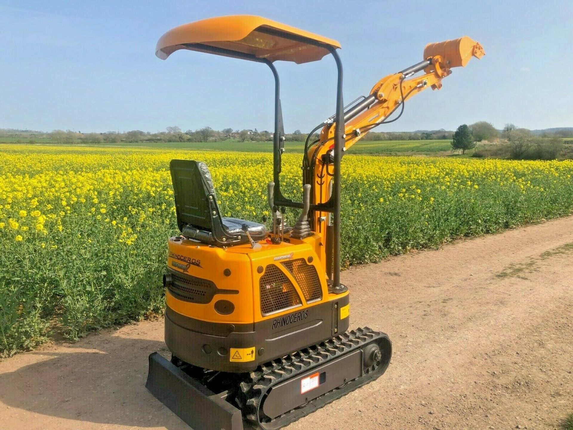 2019 MINI DIGGER EXCAVATOR RHINOCEROS XN08, LATEST MODEL SERIES 2, BRAND NEW, 3 BUCKETS, CE MARKED - Image 10 of 11