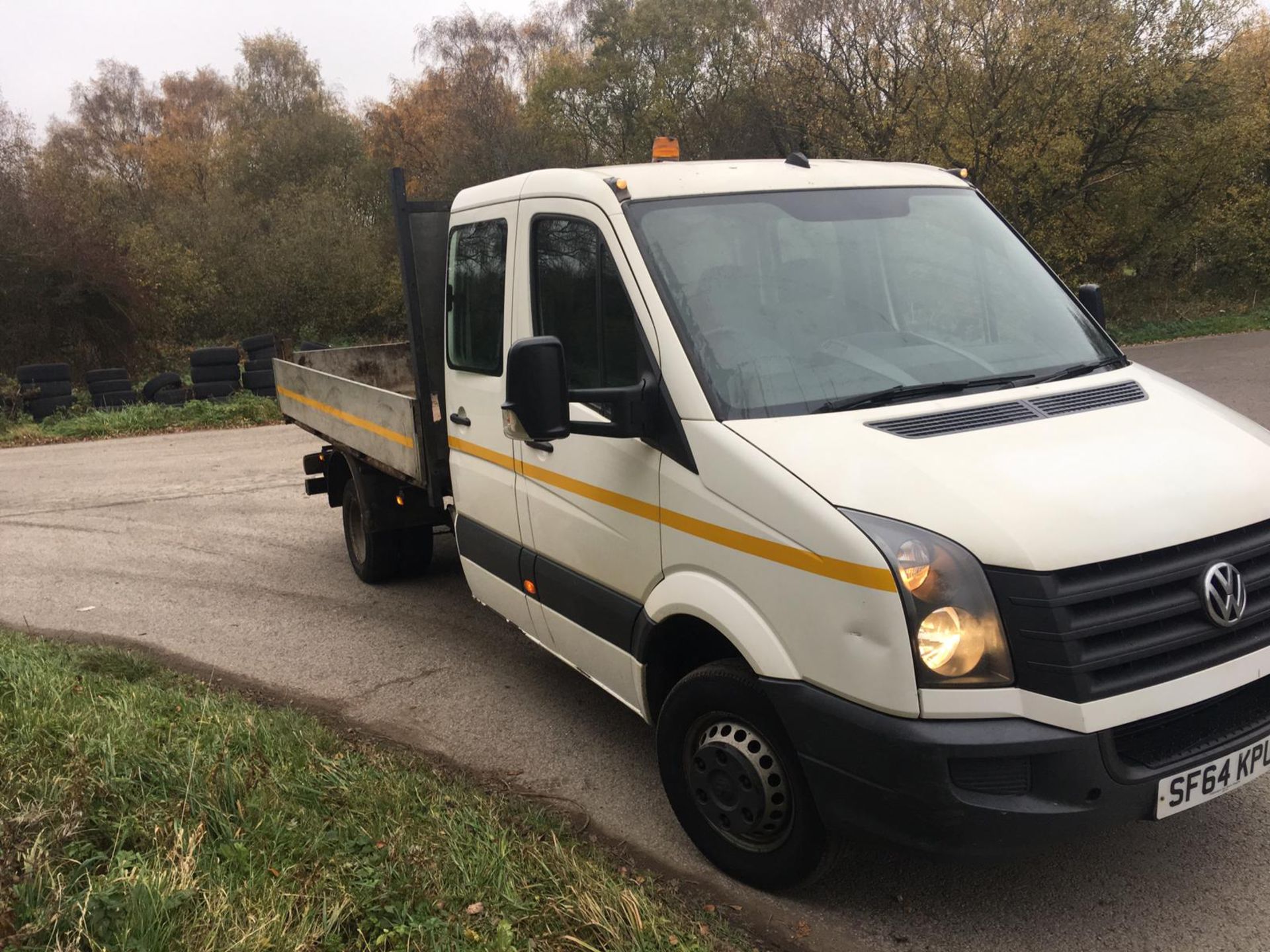 2014/64 REG VOLKSWAGEN CRAFTER CR50 STARTLINE TD DIESEL TIPPER, SHOWING 1 FORMER KEEPER *NO VAT*