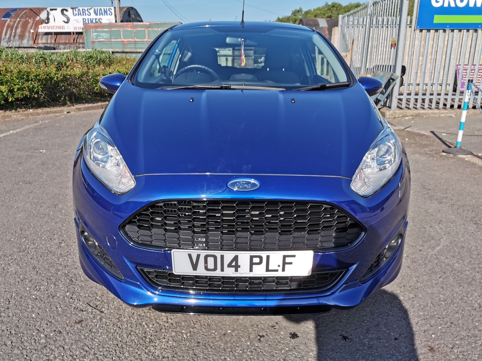 2014/14 REG FORD FIESTA ZETEC S 125 BHP 1.0 ECOBOOST EURO 5 BLUE PETROL 3 DOOR HATCHBACK *NO VAT* - Image 2 of 22