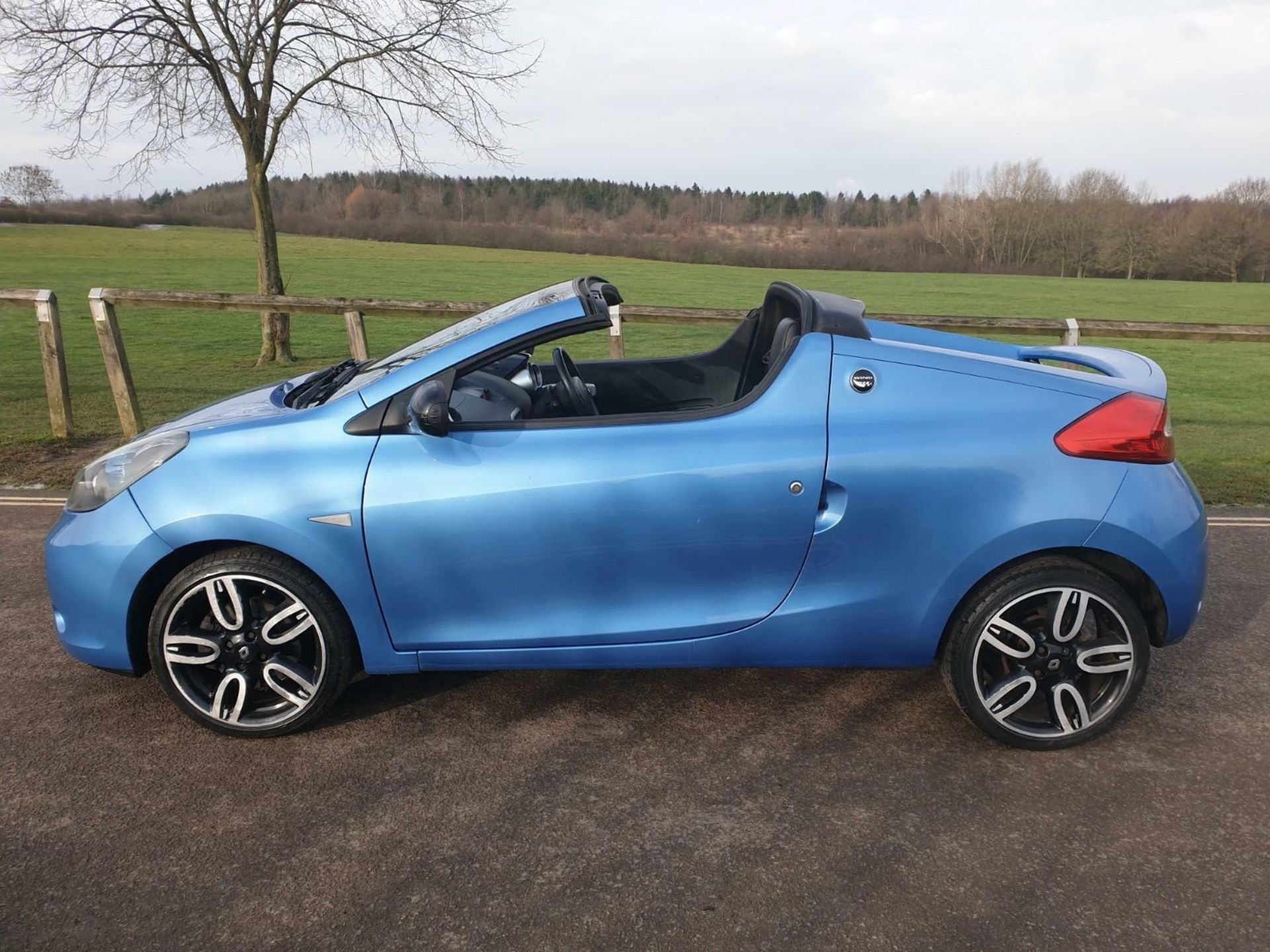 2010/60 REG RENAULT WIND ROADSTER DYNAMIQUE S TCE 1.2 BLUE PETROL CONVERTIBLE *NO VAT* - Image 9 of 12