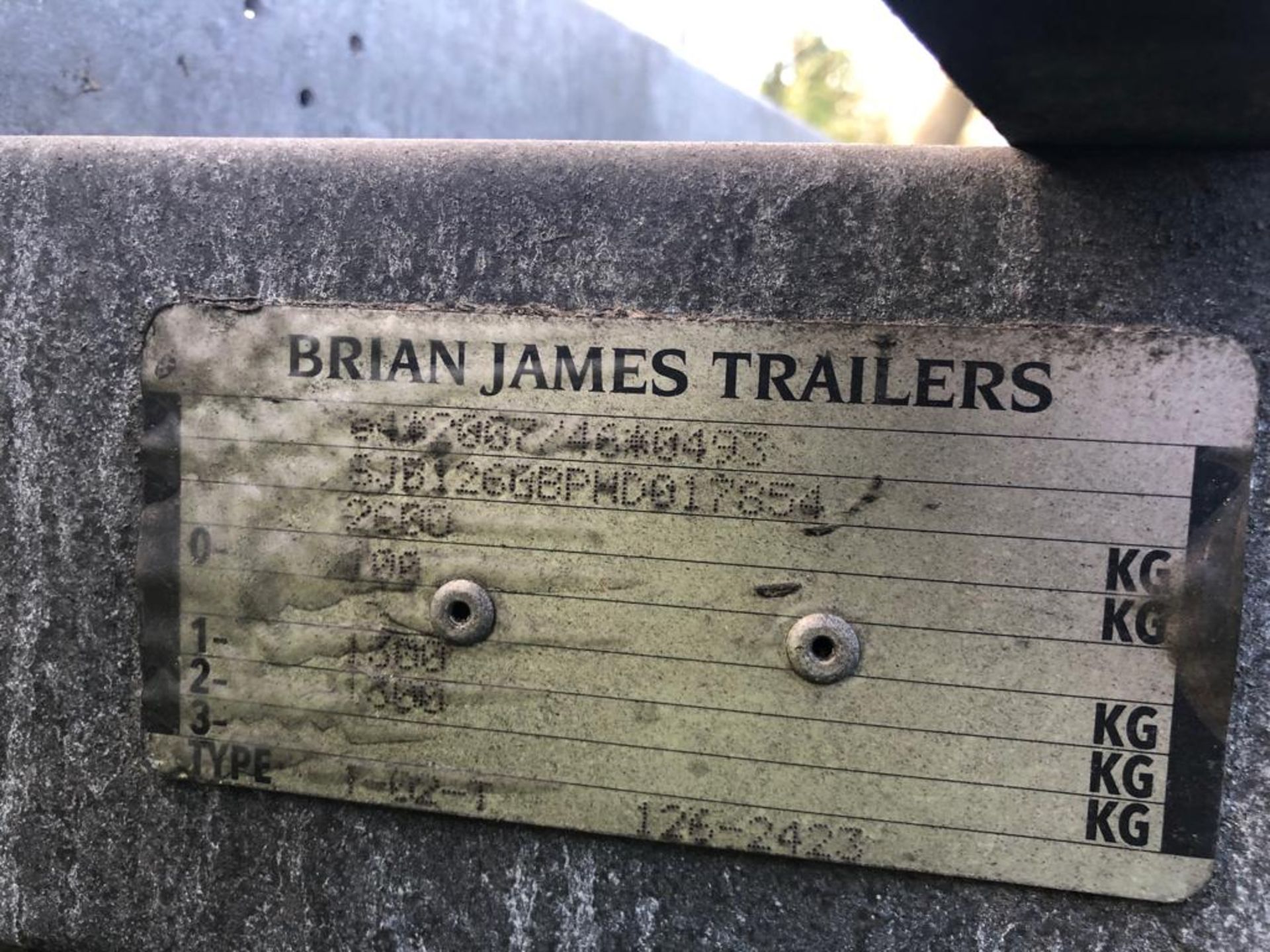 BRIAN JAMES TRAILERS TWIN AXLE C4 BLUE 2600KG VEHICLE TRAILER WITH WHEEL RACK & WINCH *PLUS VAT* - Image 11 of 12