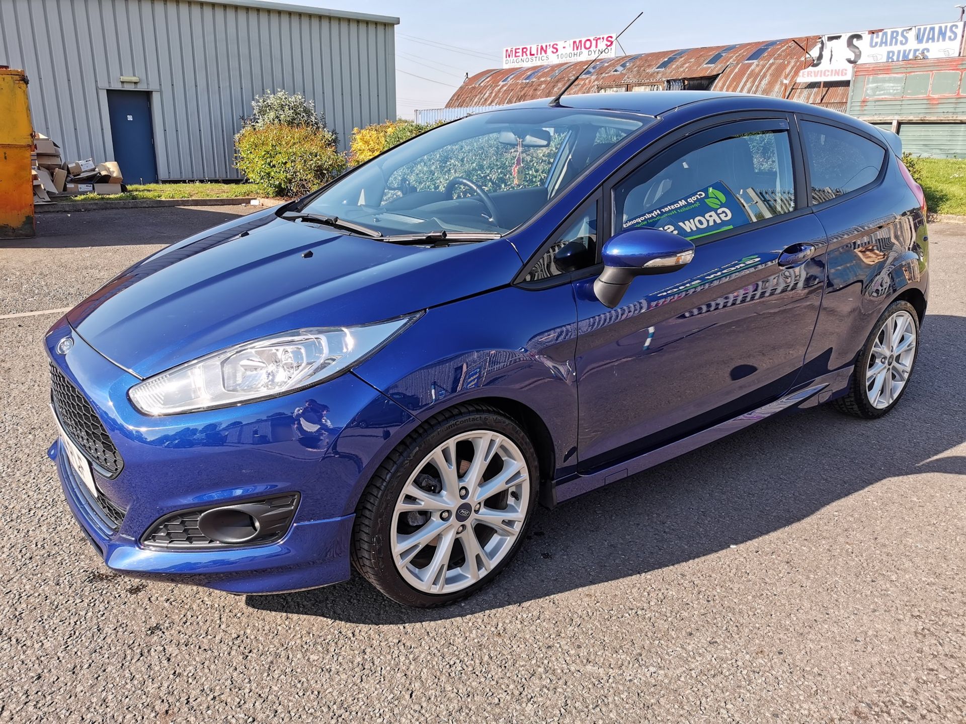 2014/14 REG FORD FIESTA ZETEC S 125 BHP 1.0 ECOBOOST EURO 5 BLUE PETROL 3 DOOR HATCHBACK *NO VAT* - Image 3 of 22