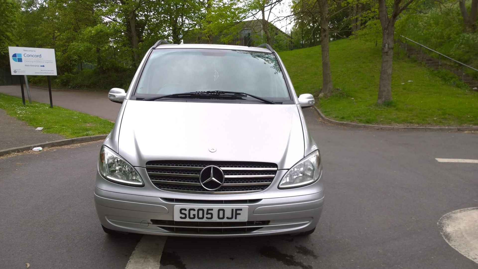 2005/05 REG MERCEDES VIANO CDI 2.2 AUTO AMB LONG SILVER DIESEL MPV, SHOWING 1 FORMER KEEPER *NO VAT* - Image 2 of 13