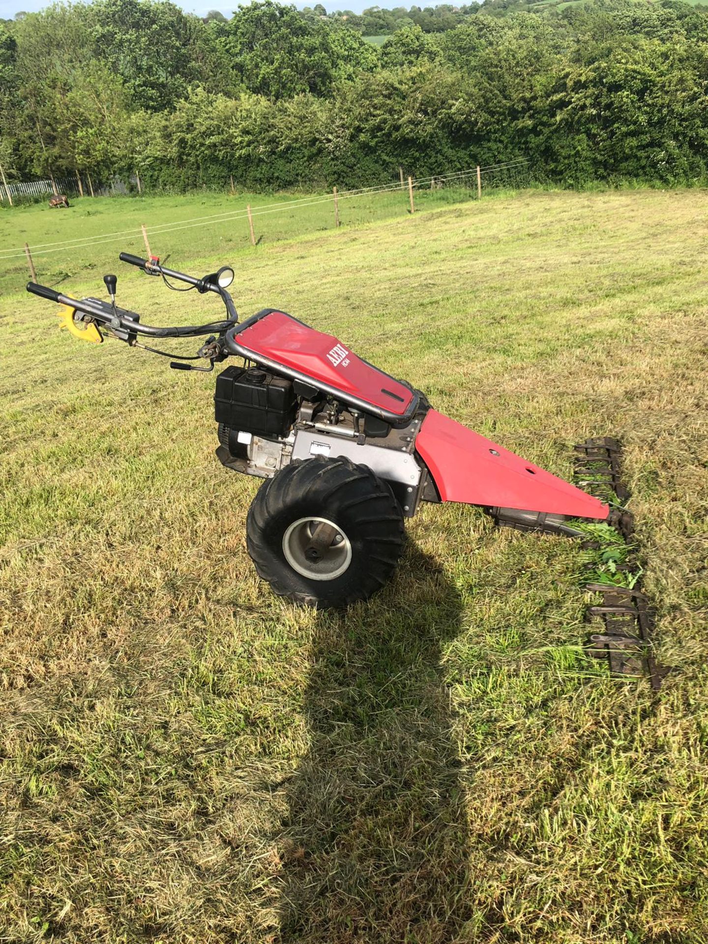 AEBI HC44 WALK BEHIND MOWER FINGER BAR MOWER, RUNS AND WORKS *NO VAT* - Image 3 of 7