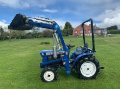 ISEKI TX1510 DIESEL 4WD COMPACT TRACTOR C/W V1 FRONT LOADING SHOVEL, RUNS AND WORKS *PLUS VAT*
