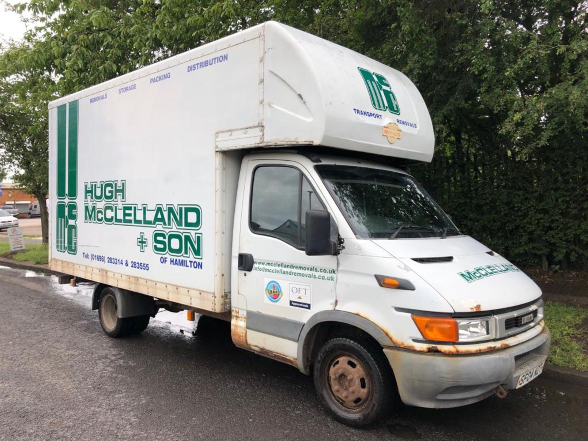 NO RESERVE! 2004/04 REG IVECO DAILY 35C12 LWB 2.3 DIESEL LUTON VAN, SHOWING 1 FORMER KEEPER *NO VAT*