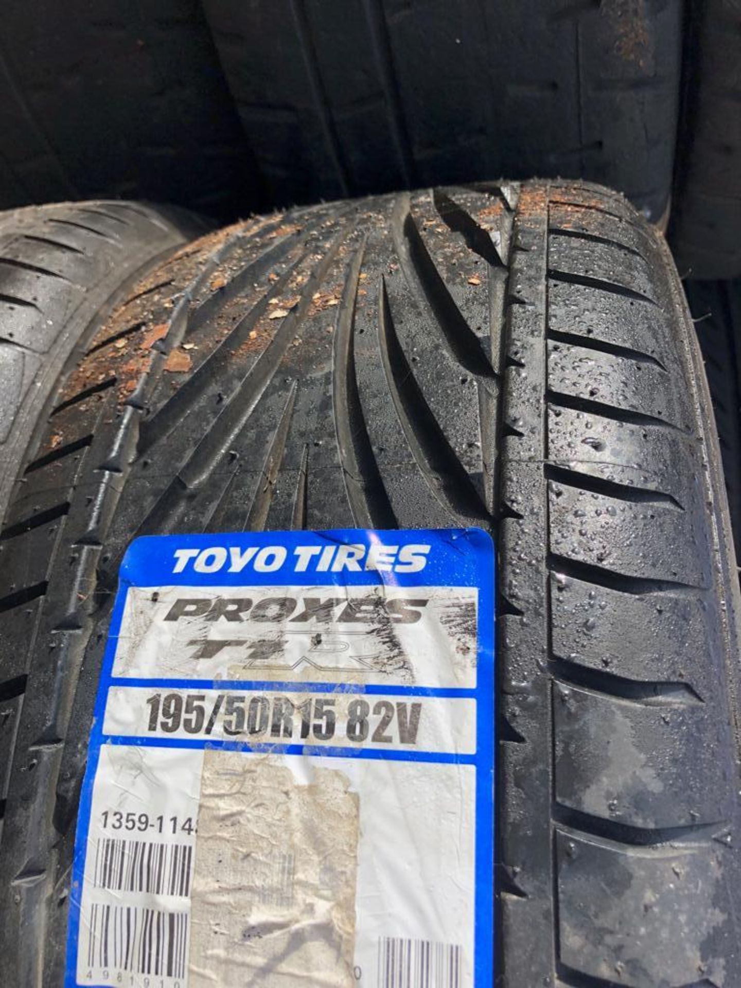 X2 SETS OF POWDER COATED RIMS C/W NEW TYRES FROM A MITSUBISHI EVO *PLUS VAT* - Image 7 of 13