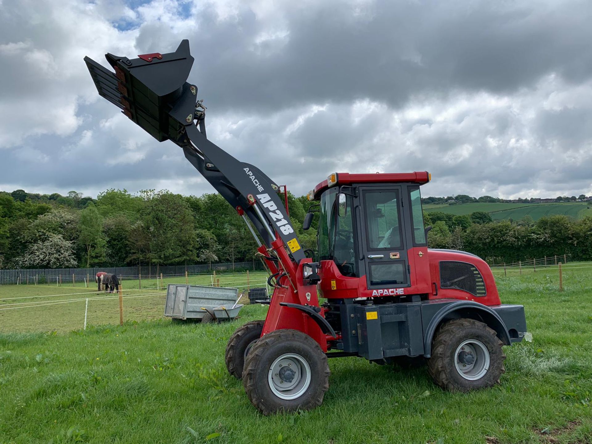 2019 APACHE AP218 RED/GREY WHEEL LOADER *PLUS VAT* - Image 3 of 15