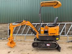 BRAND NEW MINI TRACKED EXCAVATOR MICRO RHINOCEROS XN08 - X3 BUCKETS *PLUS VAT*