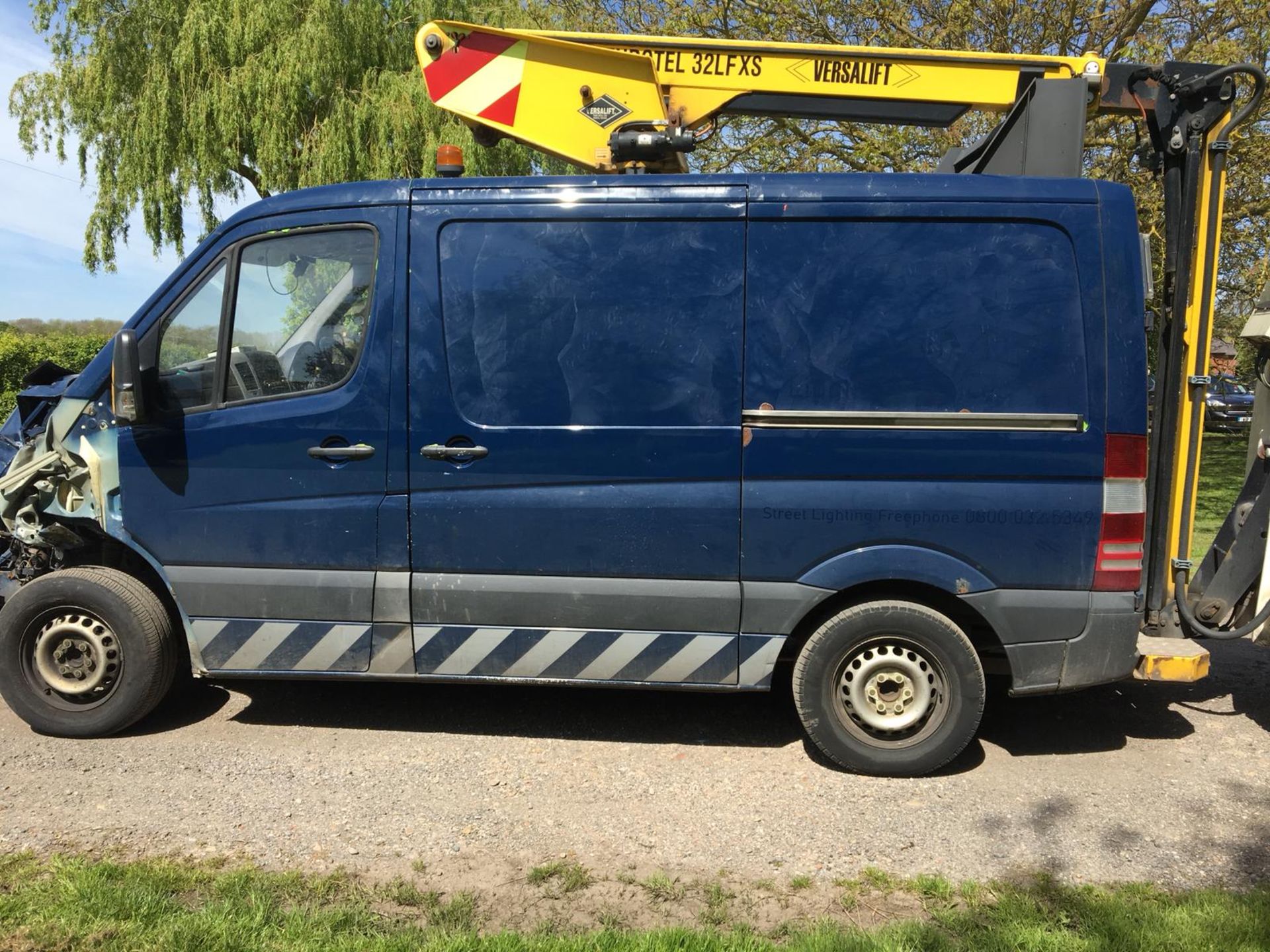 2012/62 REG MERCEDES-BENZ SPRINTER 310 CDI 2.2 DIESEL BLUE CHERRY PICKER PANEL VAN *PLUS VAT* - Image 4 of 14