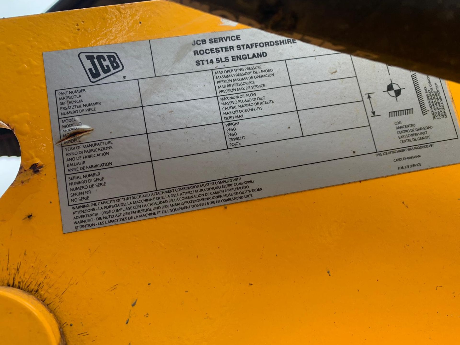 JCB ROAD PATCH PLANER TO FIT JCB 3CX *PLUS VAT* - Image 7 of 7