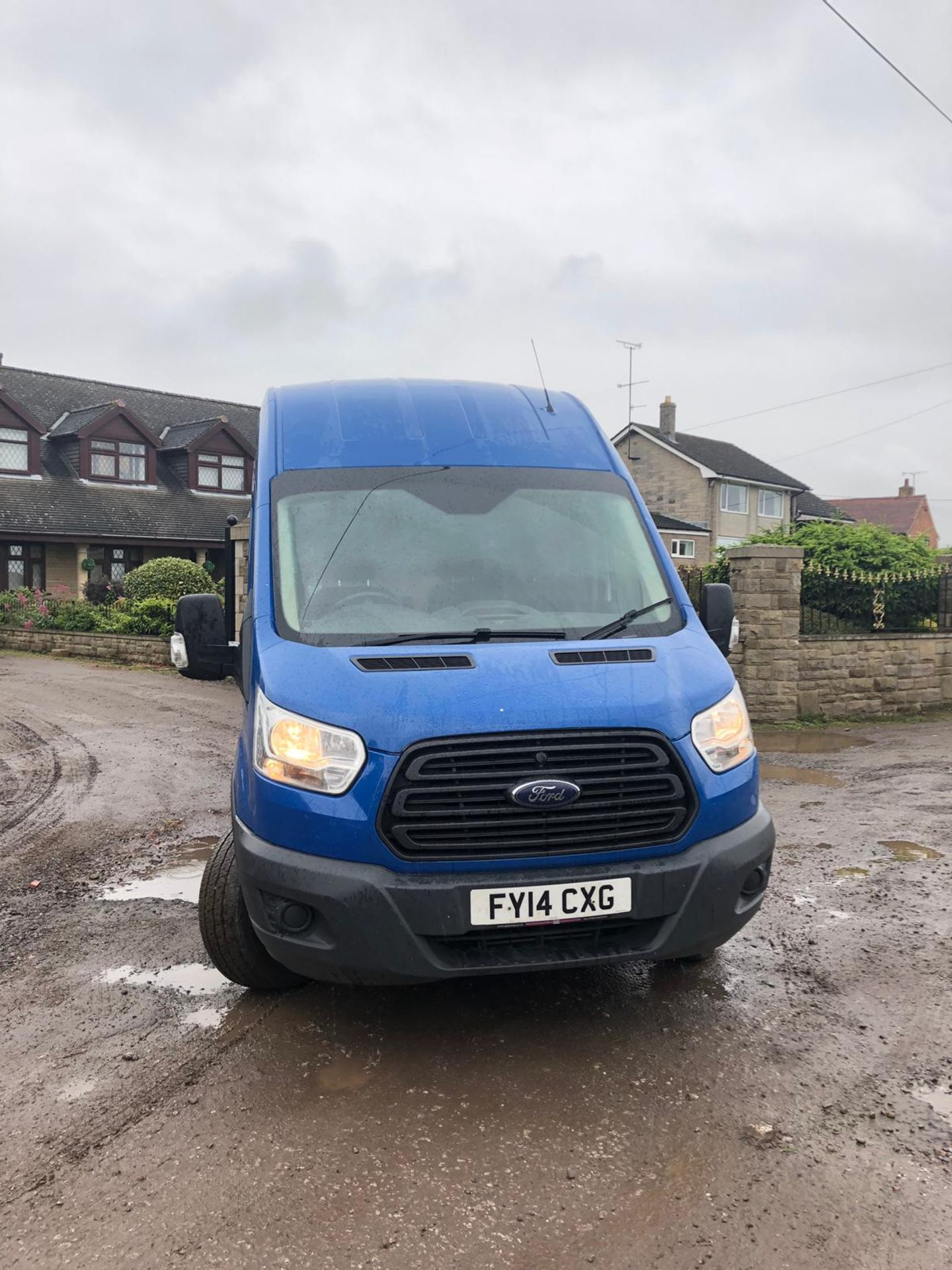 2014/14 REG FORD TRANSIT 350 LWB 2.2 DIESEL BLUE PANEL VAN, SHOWING 2 FORMER KEEPERS *PLUS VAT* - Image 2 of 9