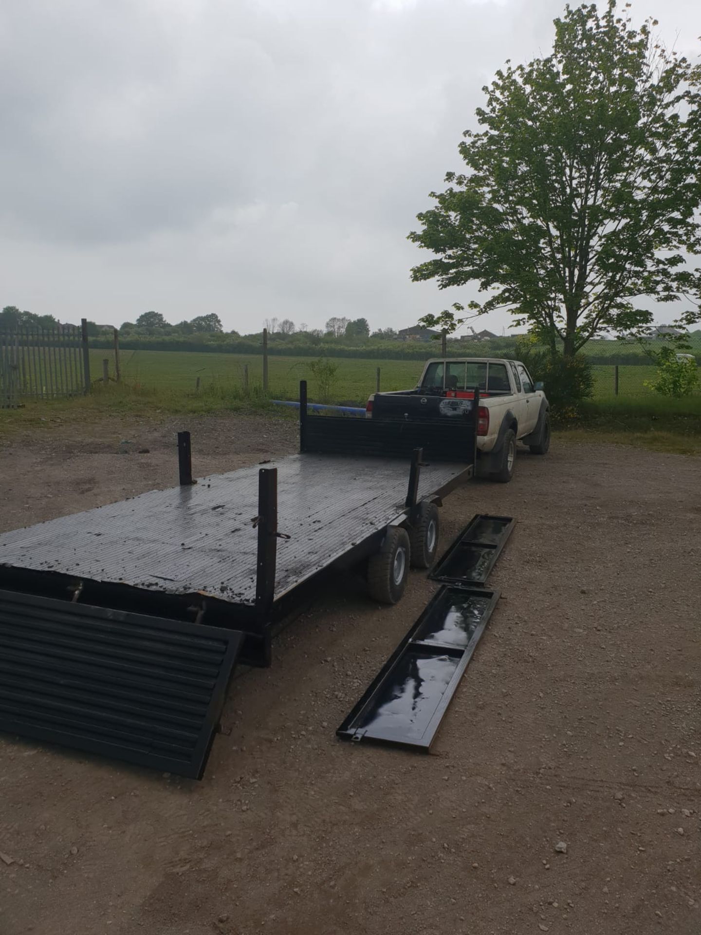 3.5 TON TIPPING TRAILER LAUNCH YOUR WORK DROP DOWN SIDES TIPPER WORKS GOOD TYRES *NO VAT* - Image 4 of 10